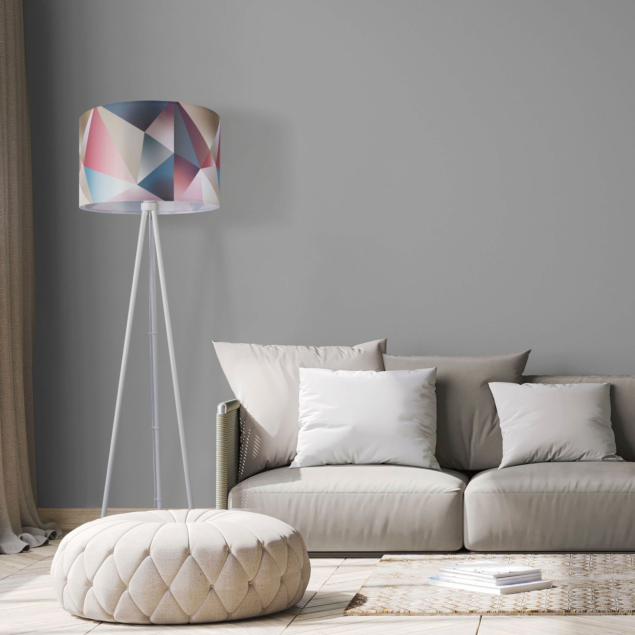 Paco Home Staande lamp Trina Kosy LED vloerlamp modern woonkamer slaapkamer, pastelkleuren decor E27