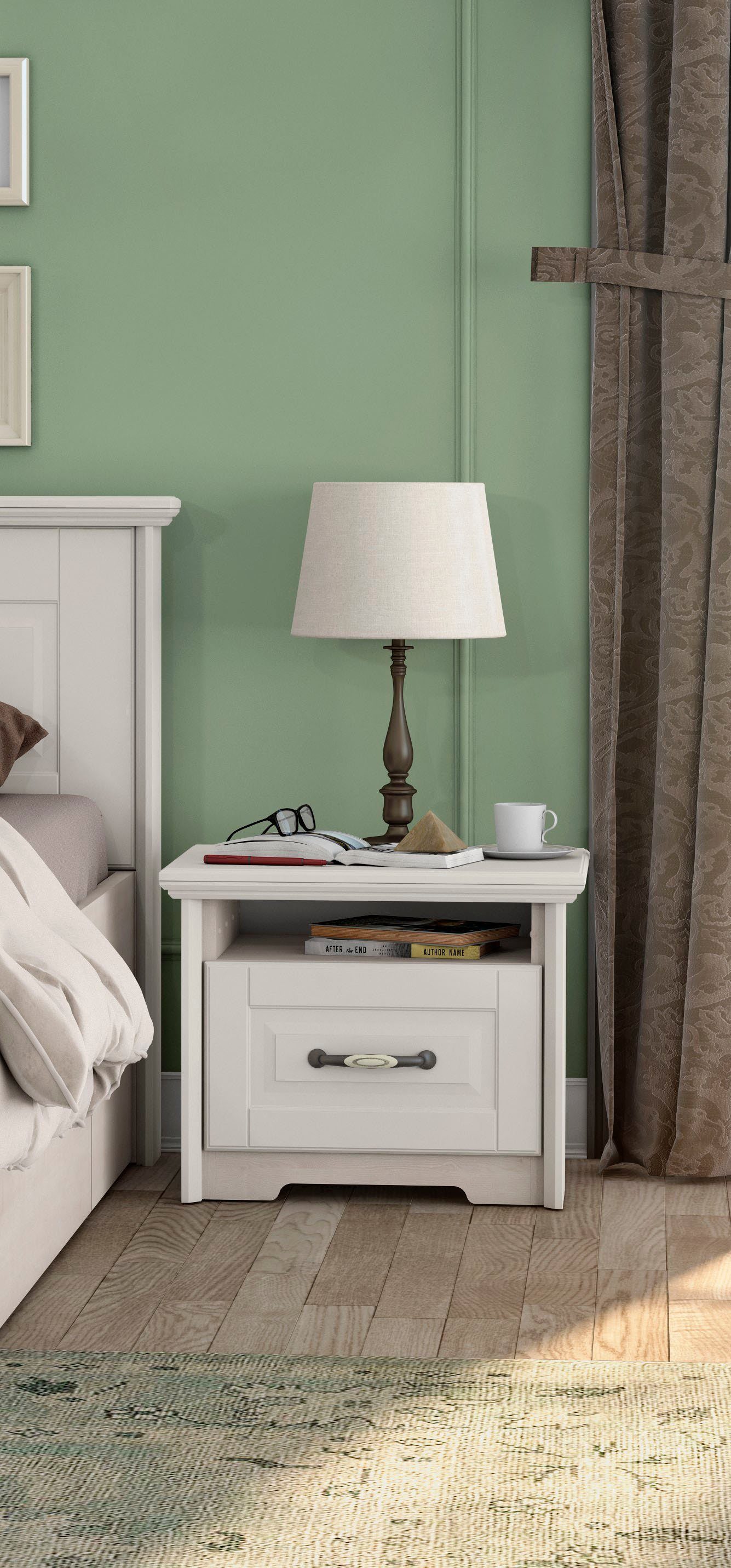 Home affaire Nachtkastje Evergreen, Afmetingen: B/D/H 56/42/45cm, Soft-Close-functie