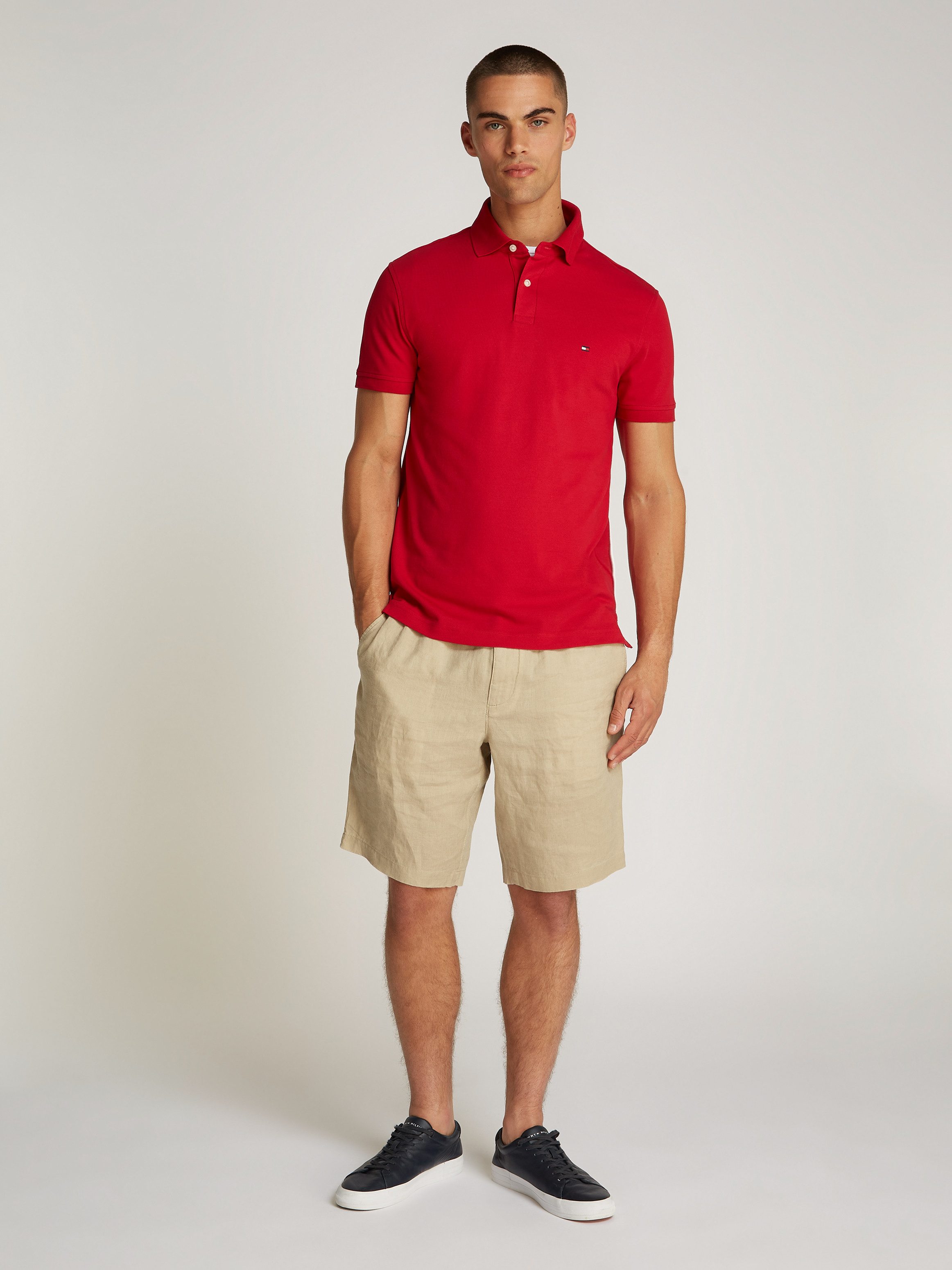 Tommy Hilfiger Poloshirt 1985 SLIM POLO hoogwaardige katoen-piqué kwaliteit