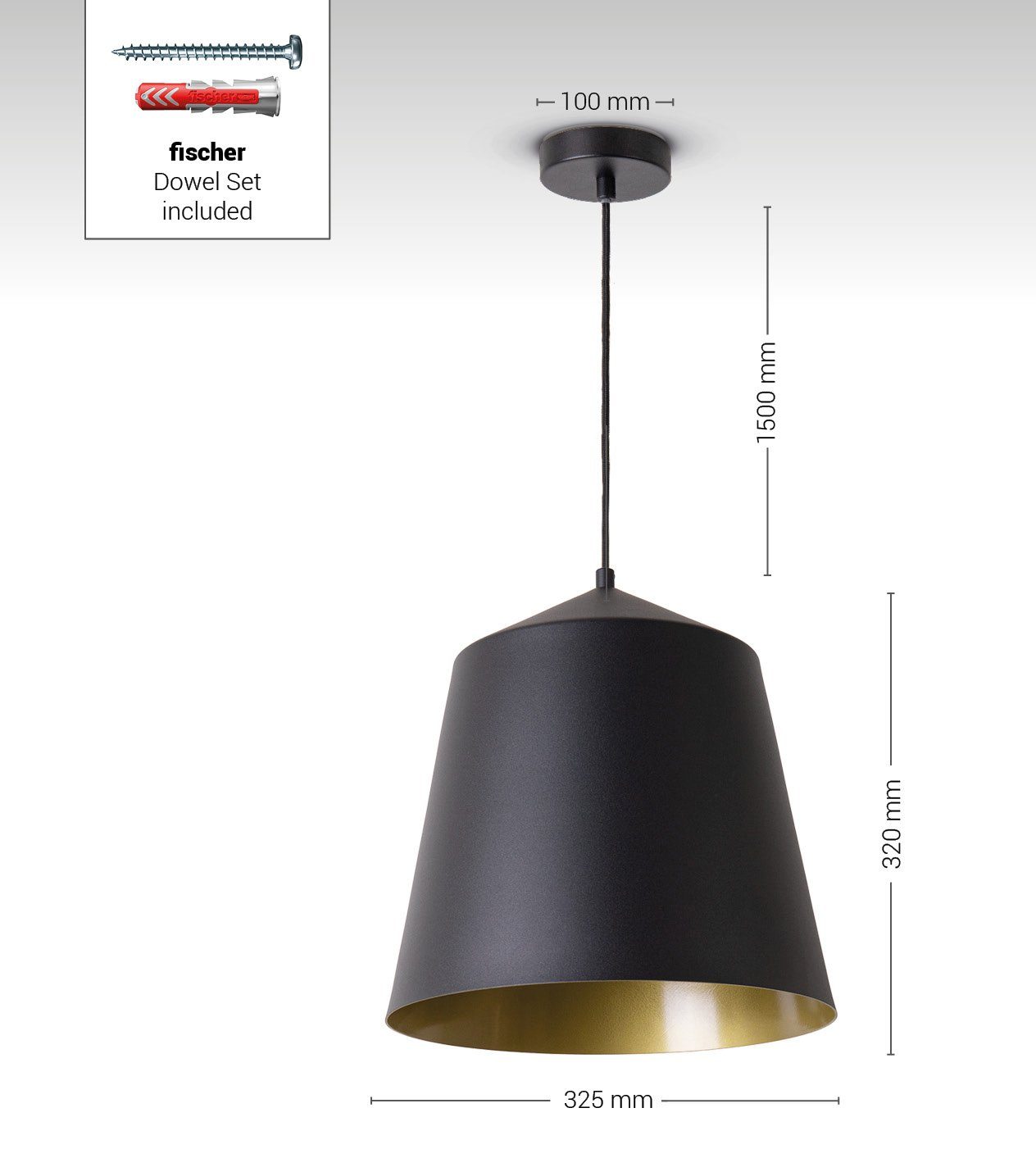 Paco Home Plafondlamp Jackson Woonkamer eetkamer poedercoating industrieel ontwerp E27