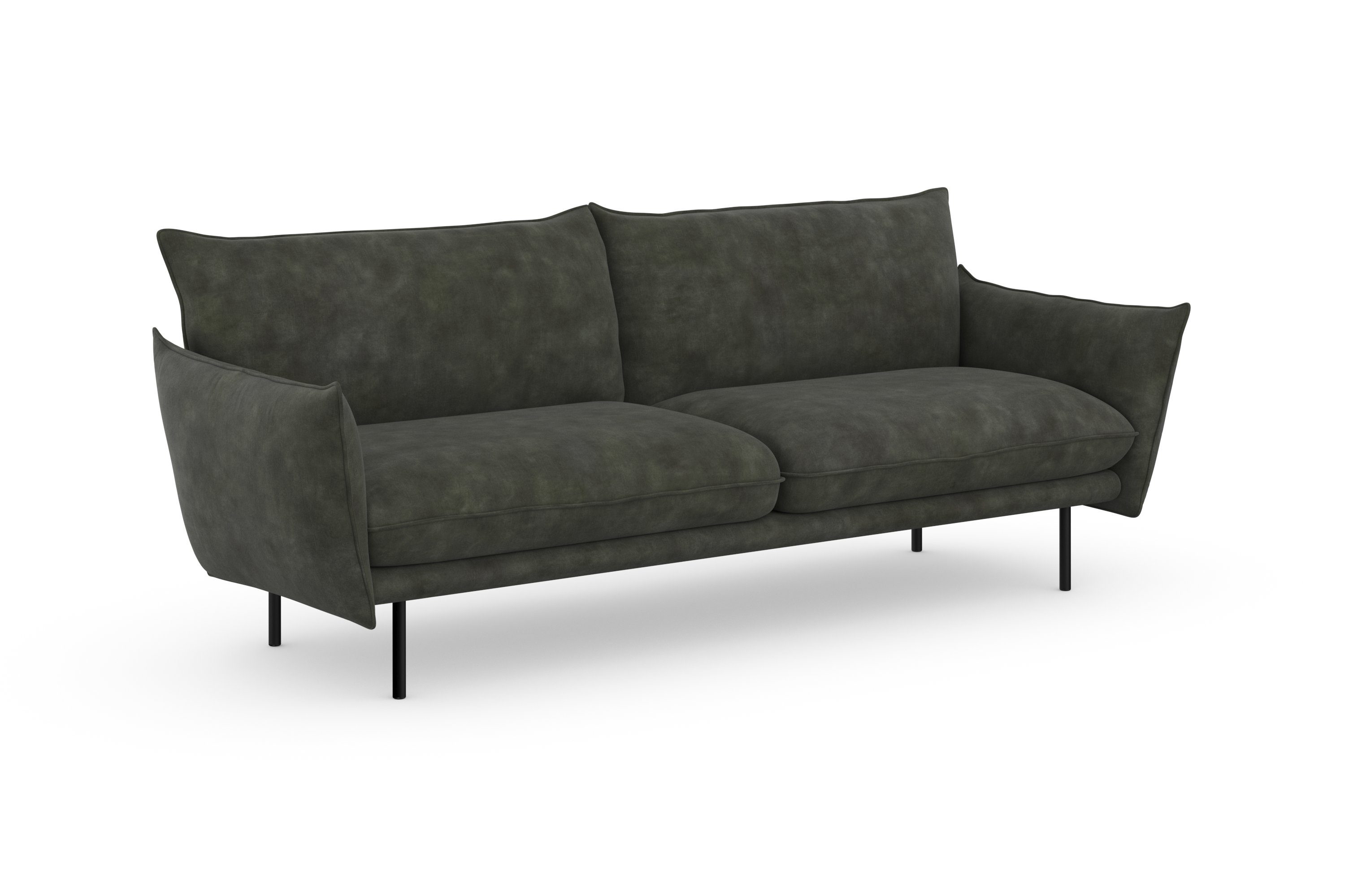 andas 3-zitsbank Stine Bijzonder design door kussen-look en opstaande naad, by Morten Georgsen