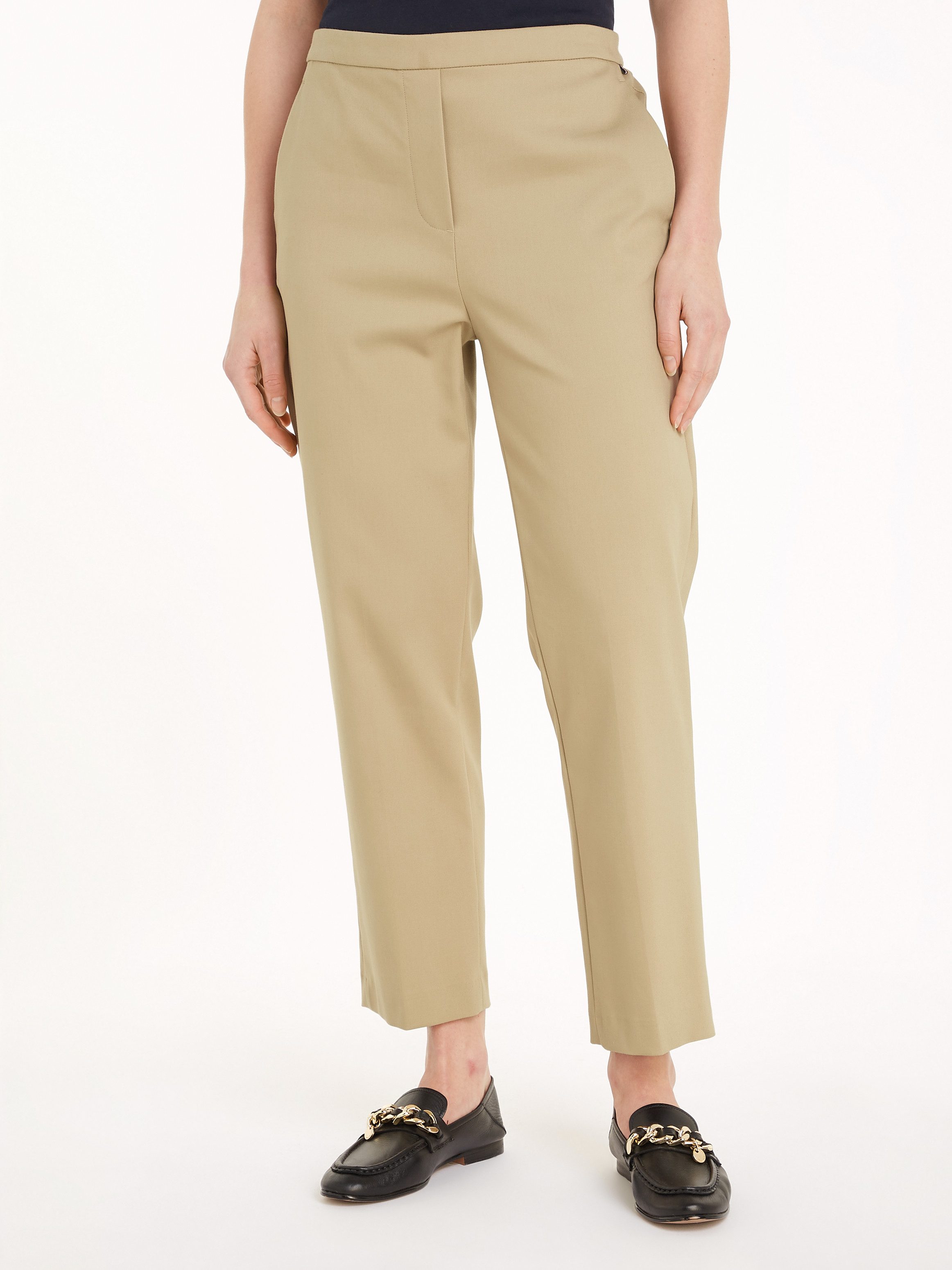 Tommy Hilfiger Chino met logo-stiksel, elastische pull-on broek