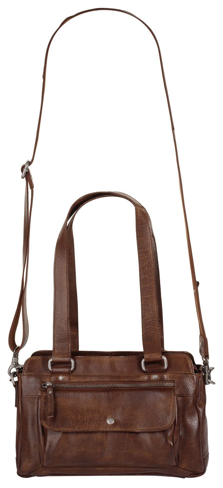 Spikes & Sparrow Tas echt leder