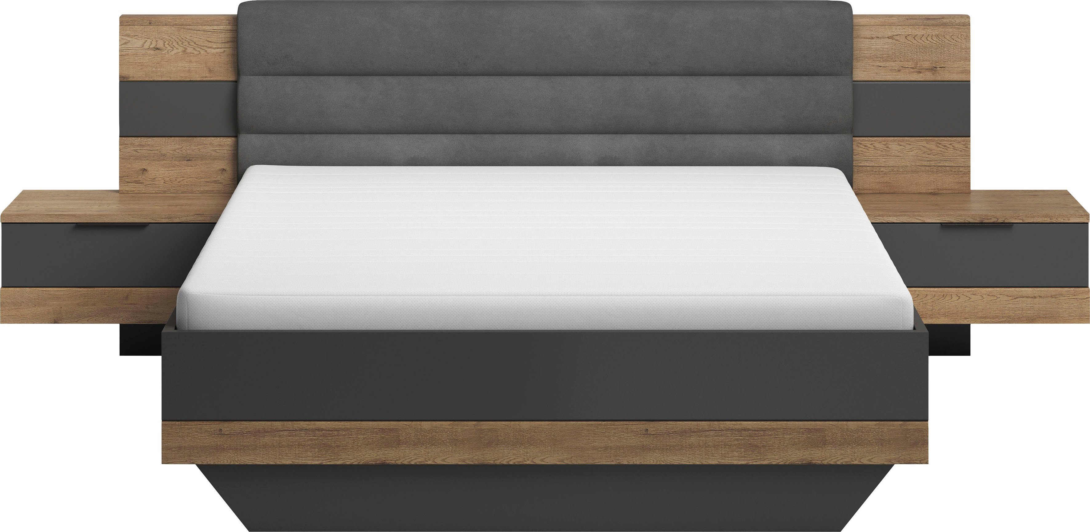 Schlafkontor Bedframe LINEA incl. 2 nachtkastjes