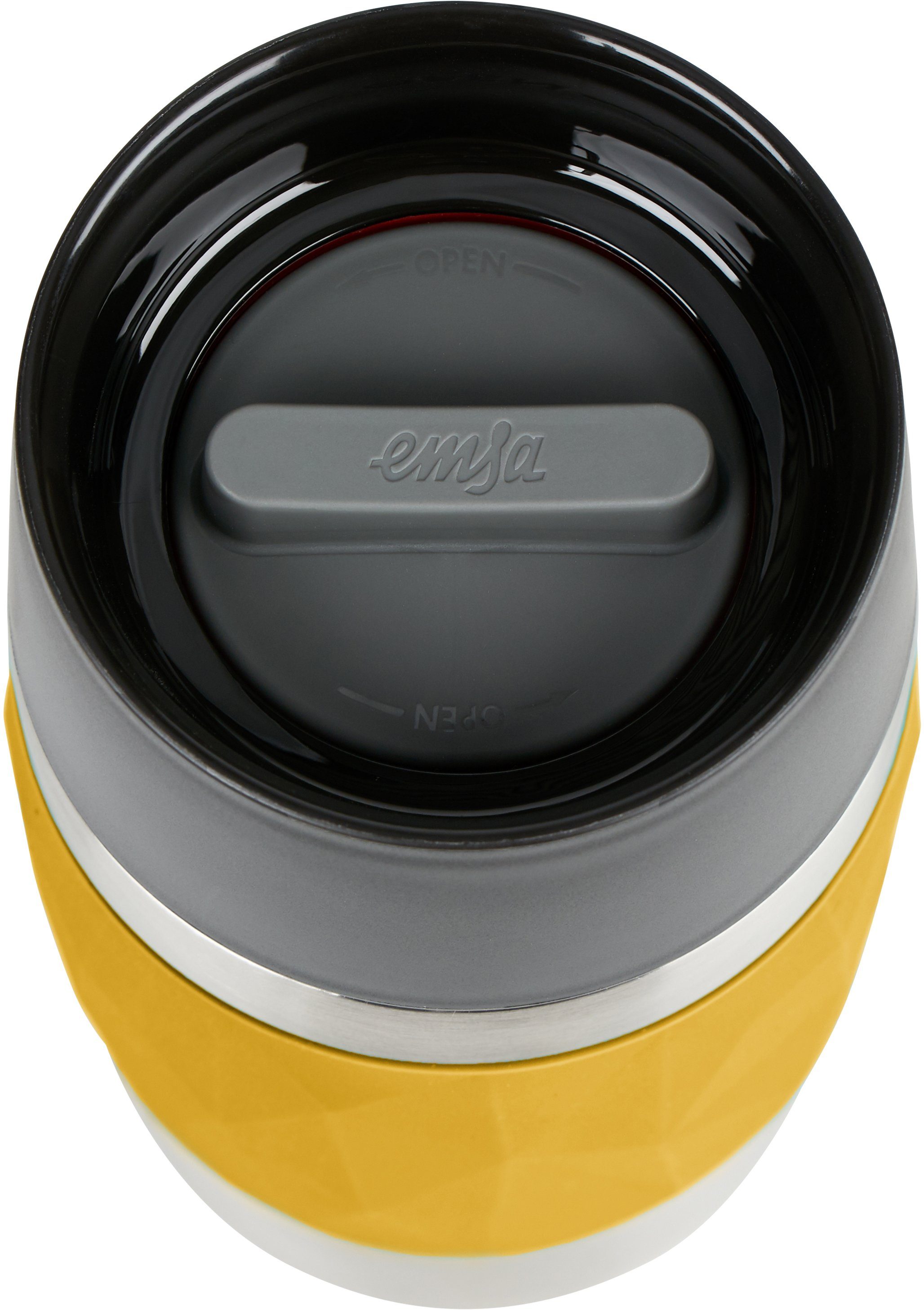 Emsa Thermosbeker Travel Mug Compact 0,3l, roestvrij staal, 3u warm/6u koud, 360° drinkopening, vaatwasmachinebestendig