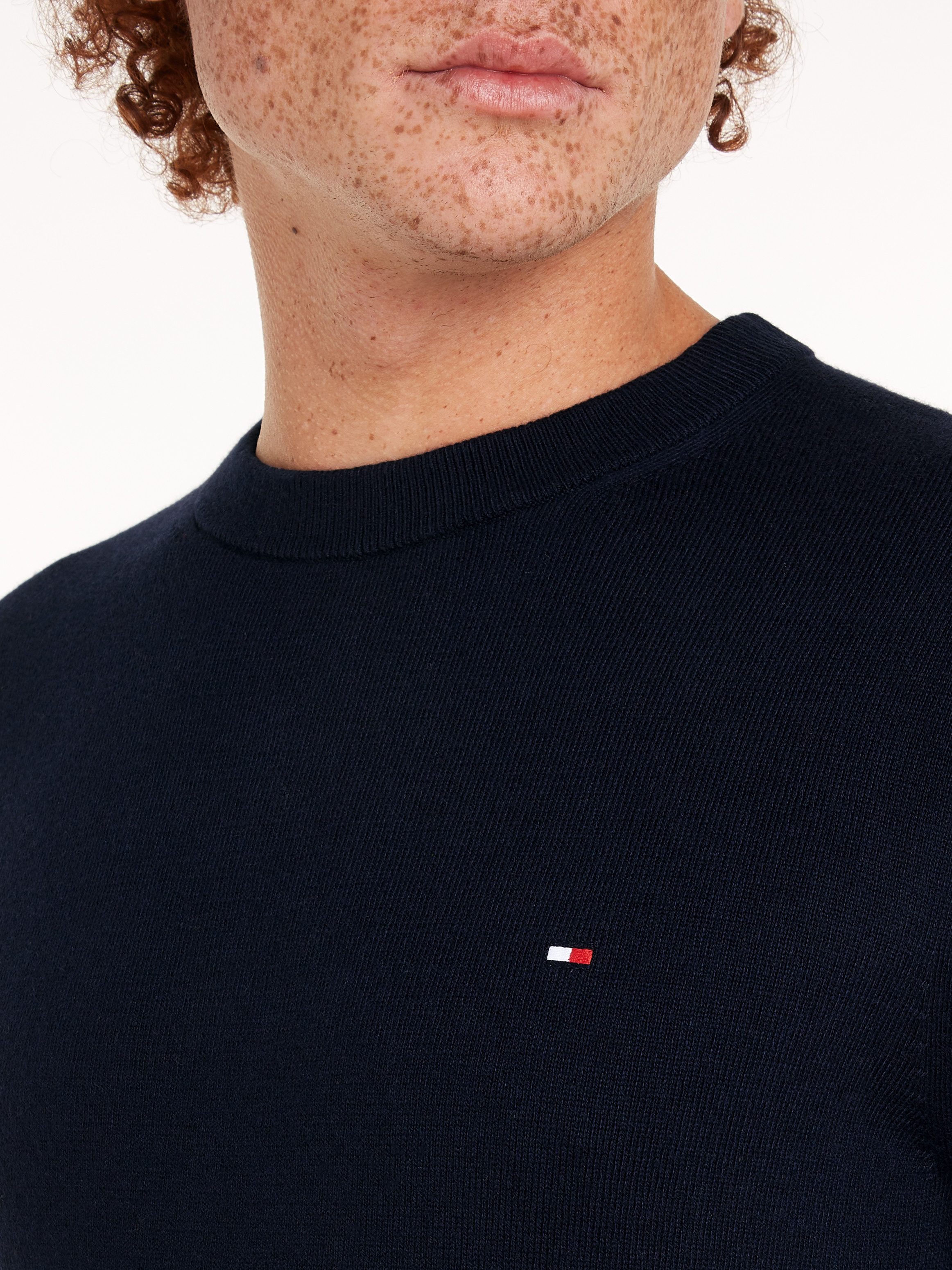 Tommy Hilfiger Trui met ronde hals PIMA ORG CTN CASHMERE CREW NECK
