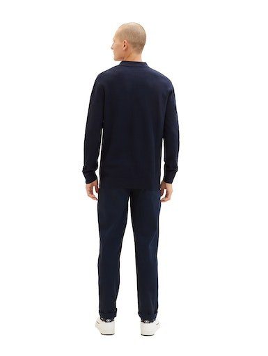 Tom Tailor Trui met polokraag met korte knoopsluiting aan de polokraag