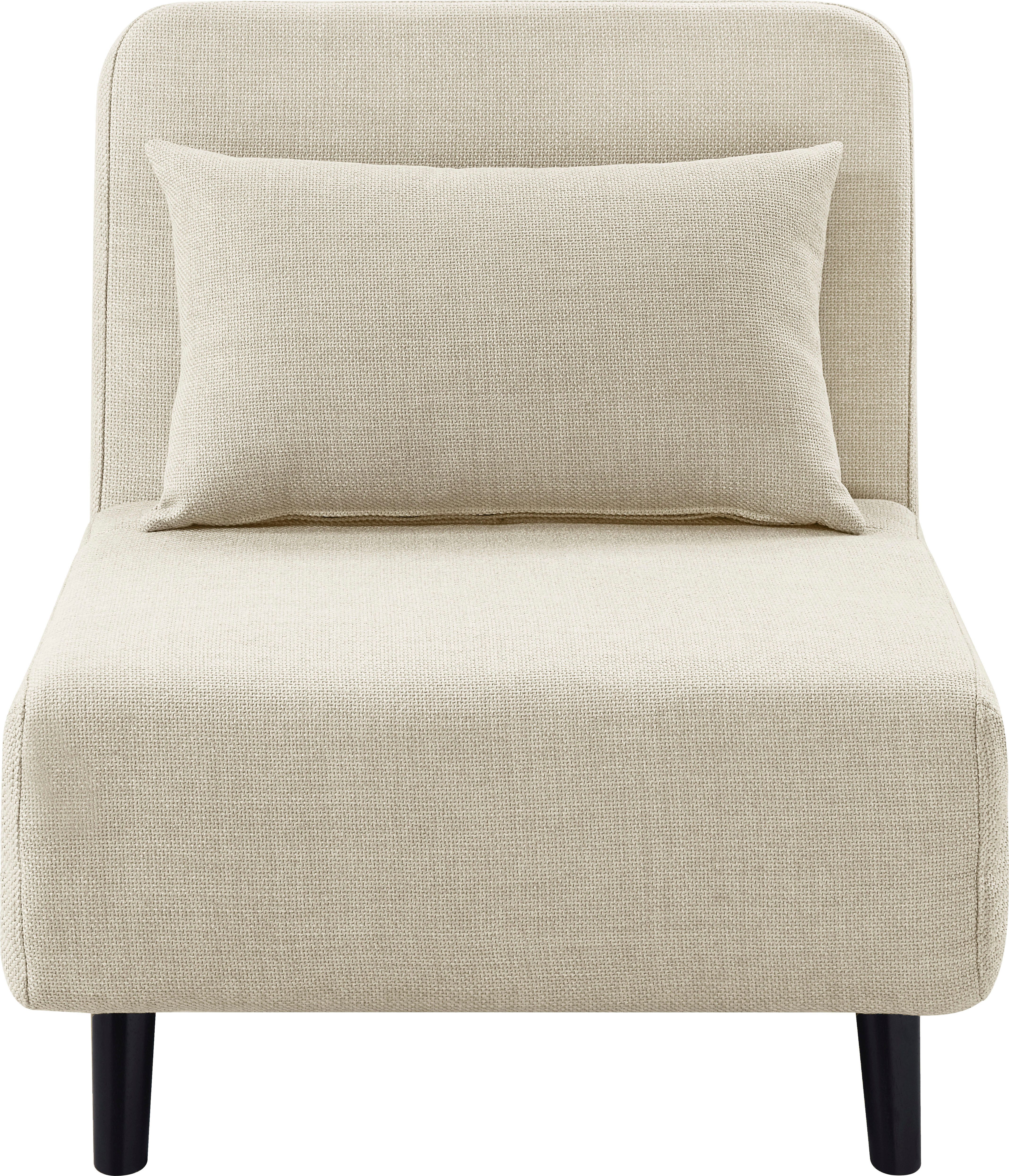 ATLANTIC home collection Fauteuil Robby incl. bedfunctie, meerdere verstelbaar, structuurstof