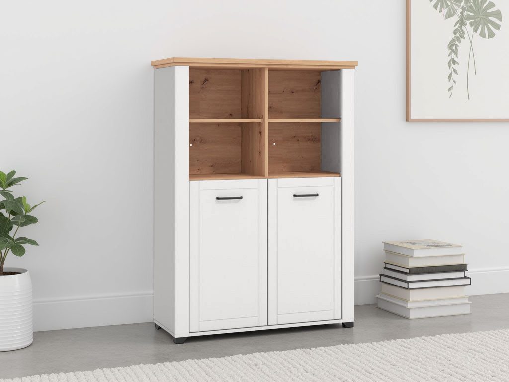 Home affaire Vitrinekast Valencia Breedte 103,5 cm, met 4 open vakken