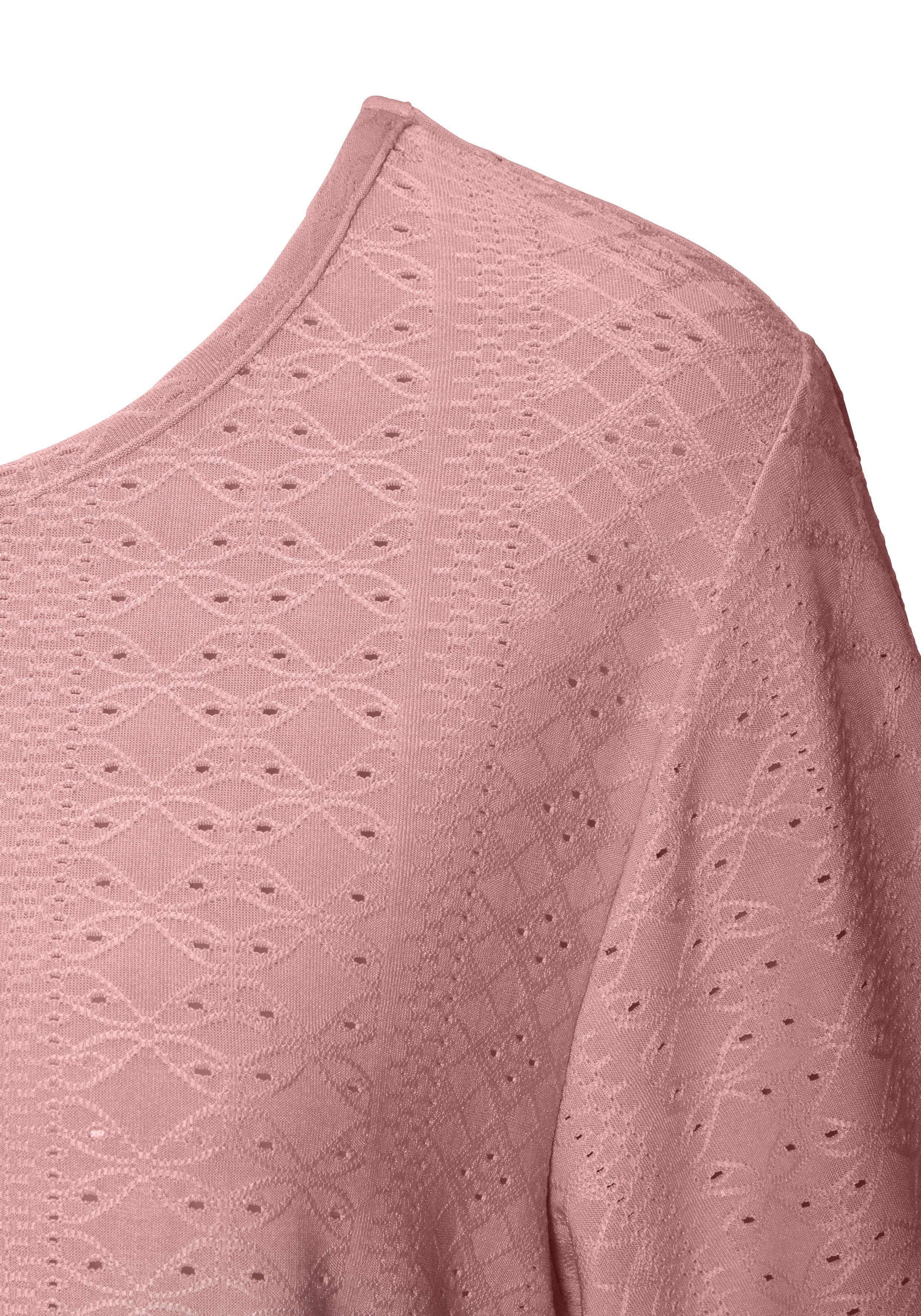 Vivance Shirt met korte mouwen Met broderie anglaise in een gemakkelijk te onderhouden kwaliteit (2-delig, Set van 2)