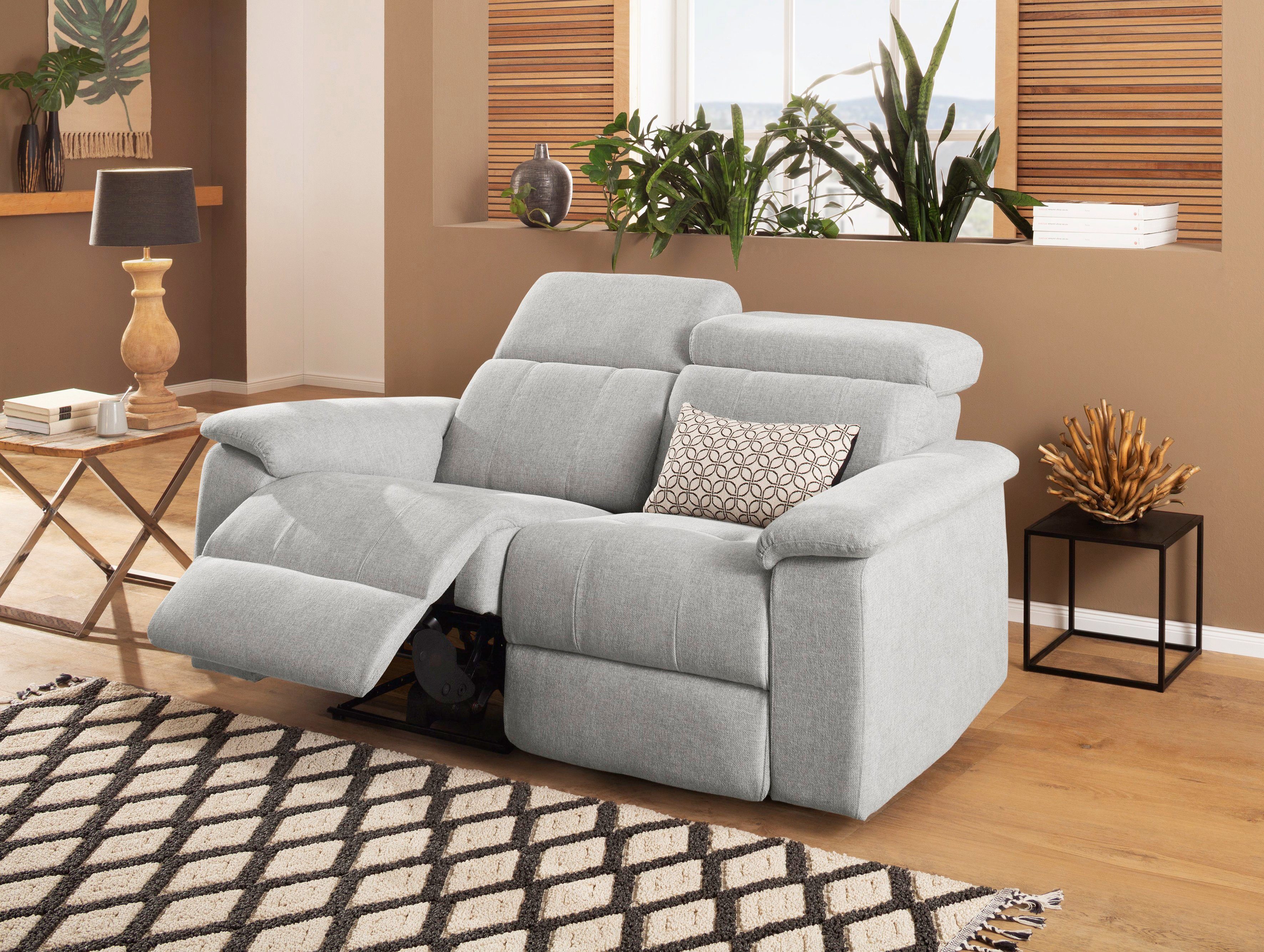 Home affaire 2-zitsbank Binado met handmatige of elektrische relaxfunctie met usb-aansluiting