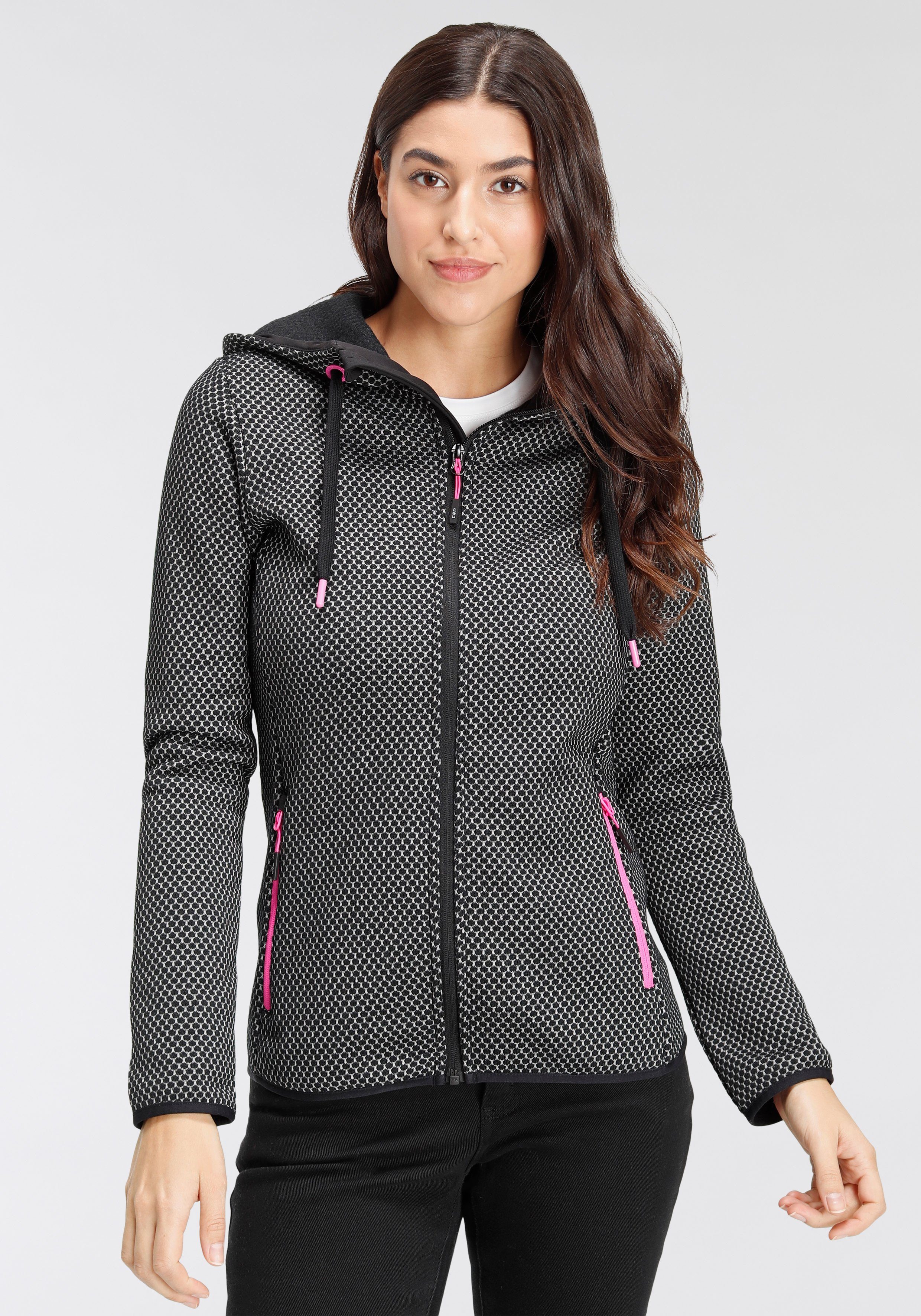 CMP Gebreid fleecejack Warmte & windafstotend & ademend