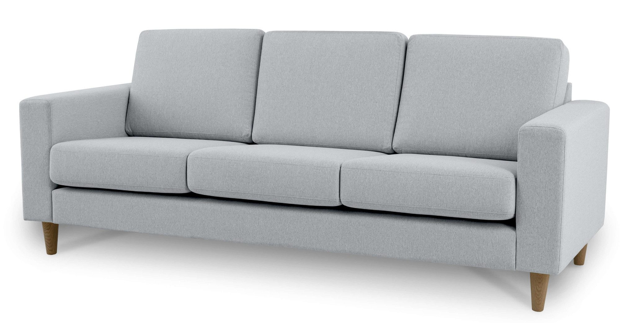 andas 3-zitsbank Tvinno in scandinavische stijl, met massief houten poten, breedte 217 cm
