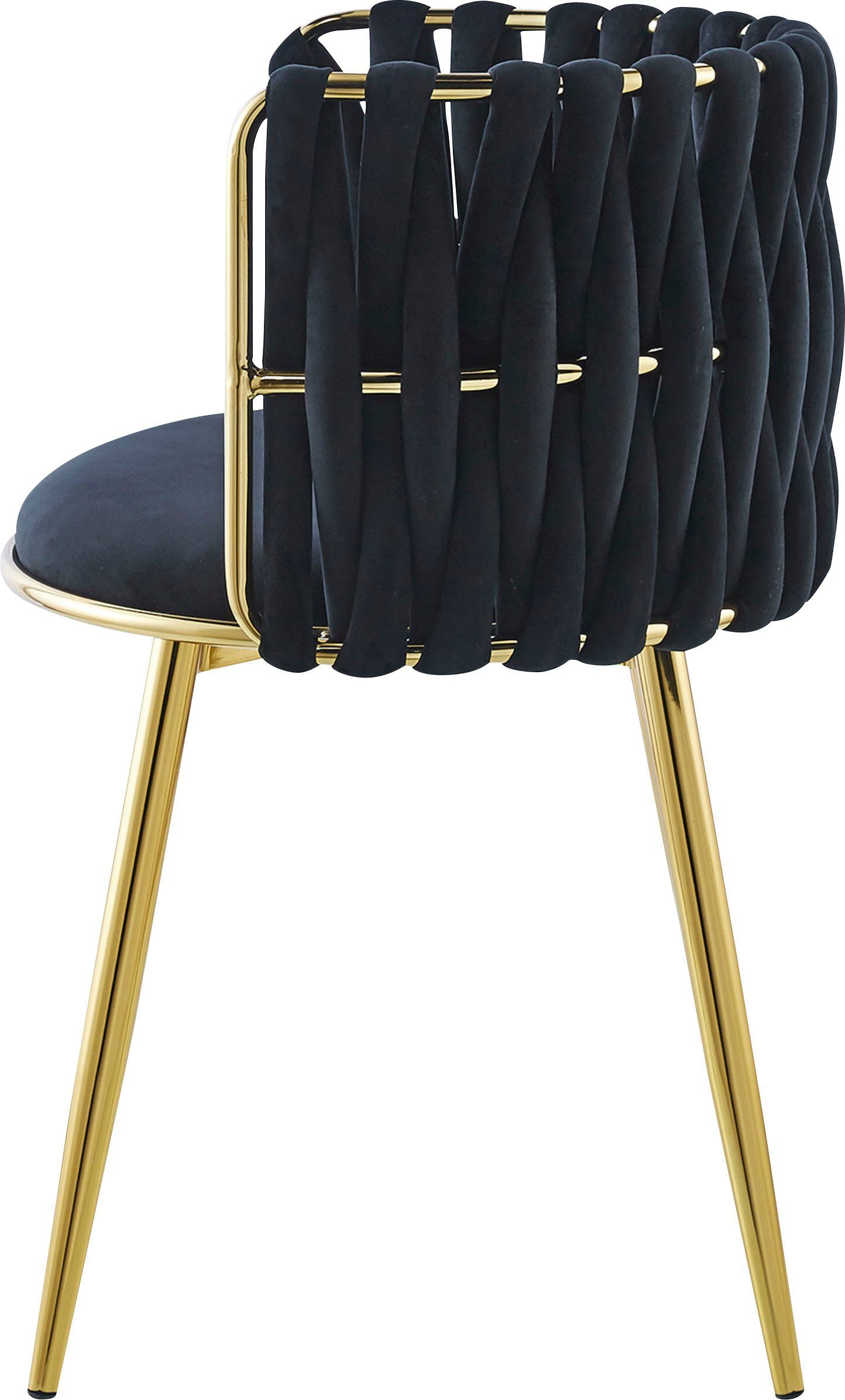 Kayoom Eetkamerstoel Stoel Milla 125 2-delige set, geweldig ontwerp van de rugleuning, ronde zitting (set, 2 stuks)