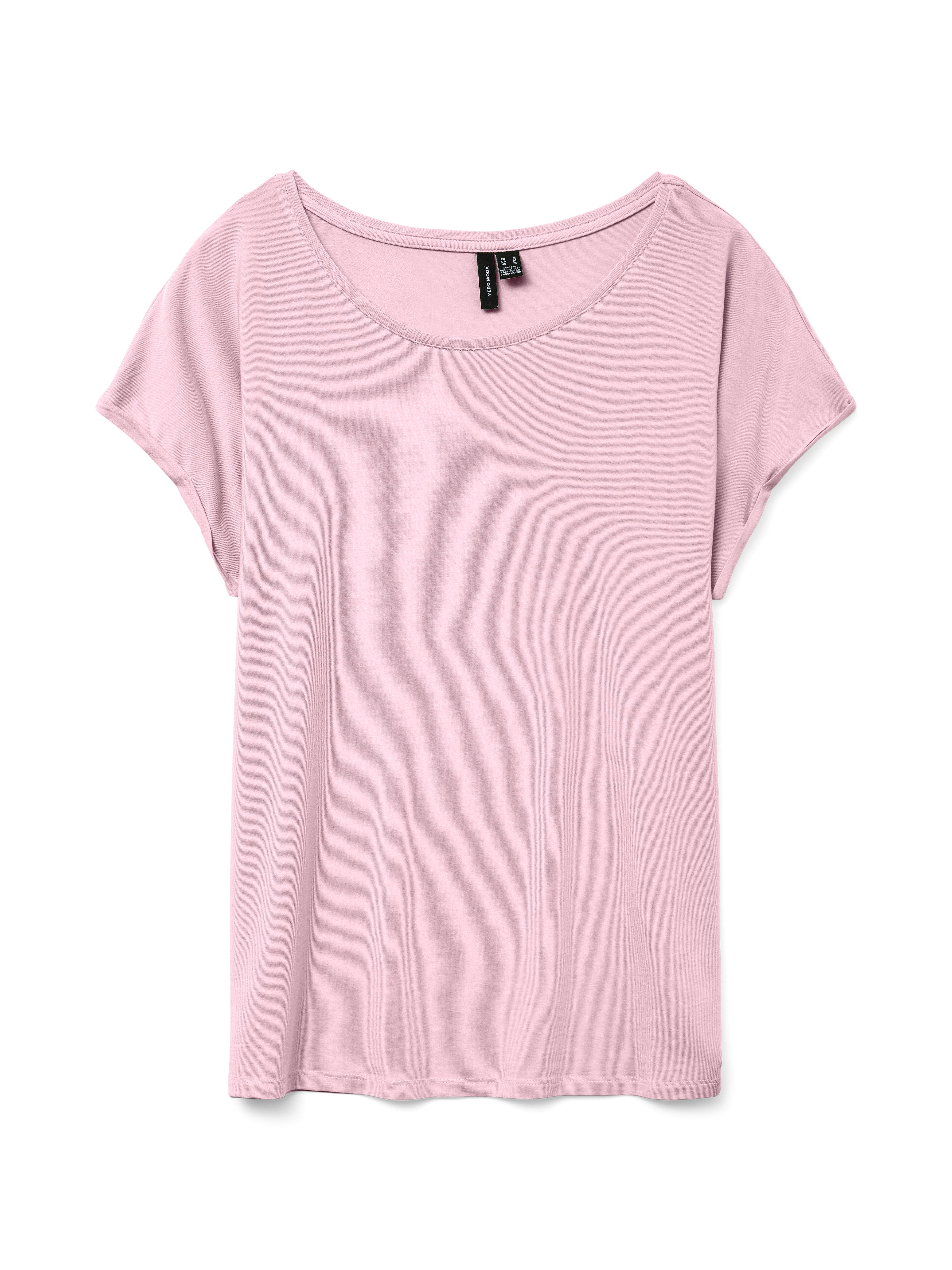 Vero Moda Shirt met ronde hals VMAVA PLAIN SS TOP GAJRS NOOS