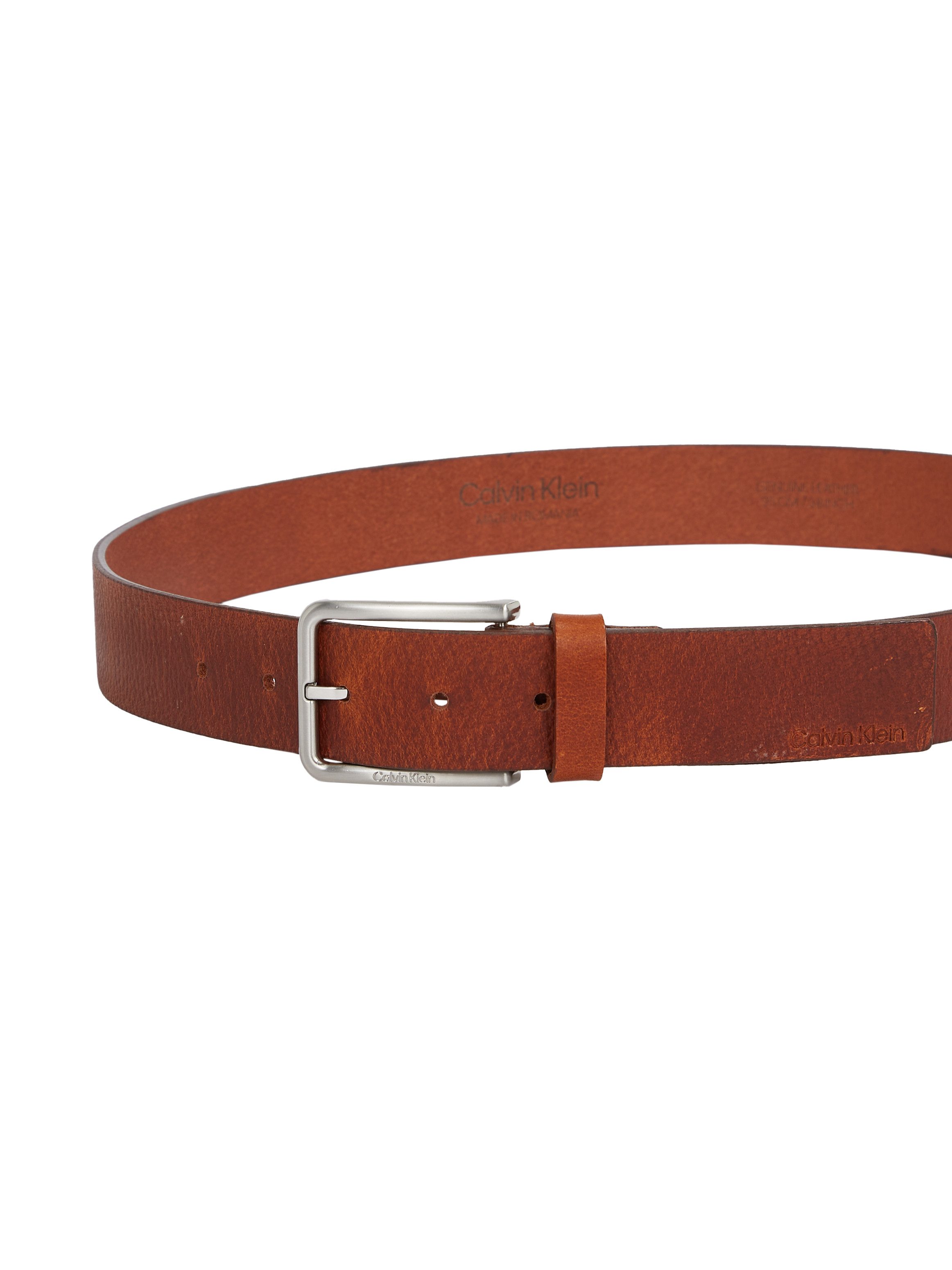 Calvin Klein Leren riem WARMTH PB 35MM Logoprint eenvoudige doornsluiting