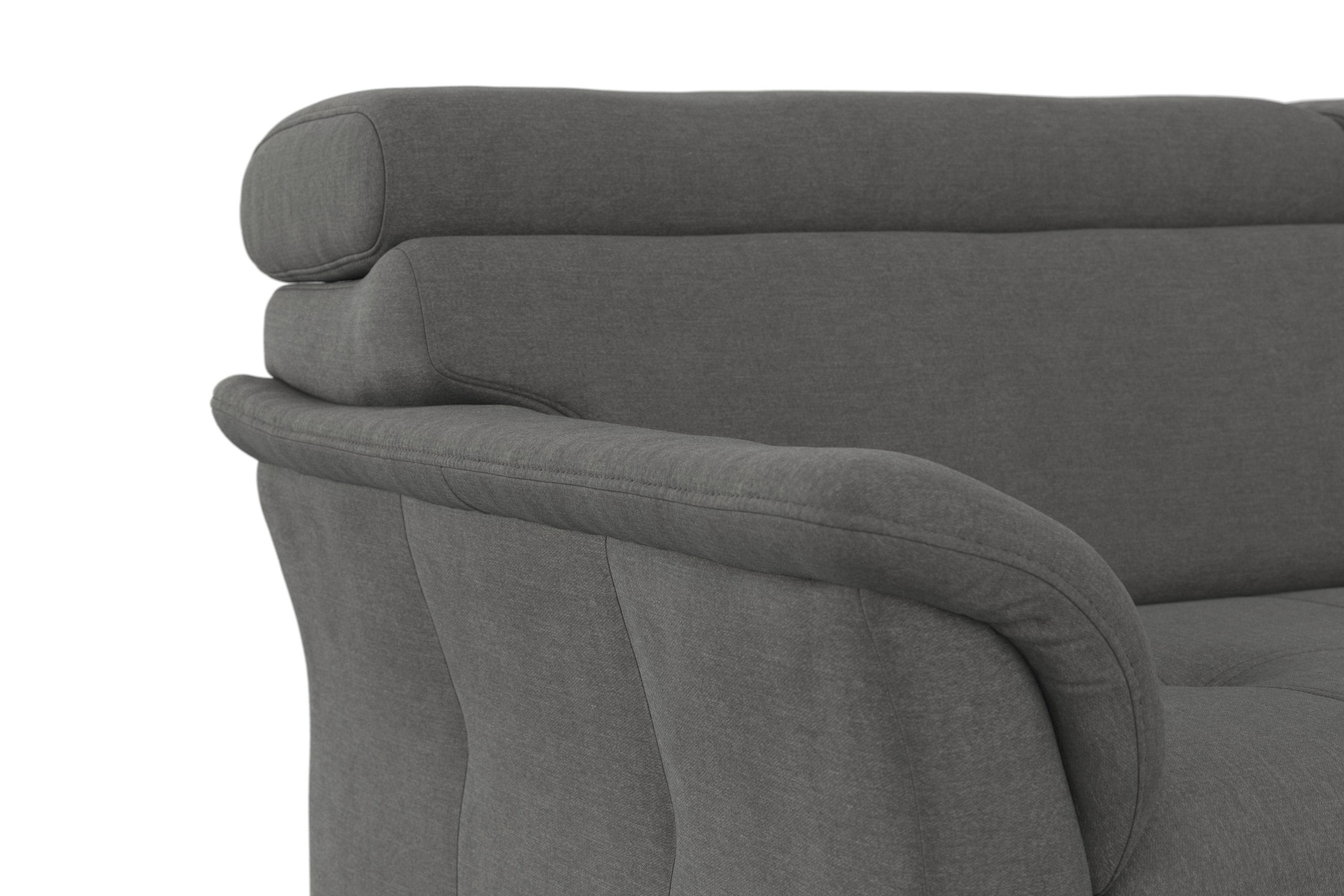 sit&more Hoekbank Marano L-vorm met verstelbare hoofdsteun, naar keuze met slaapfunctie, bedkist