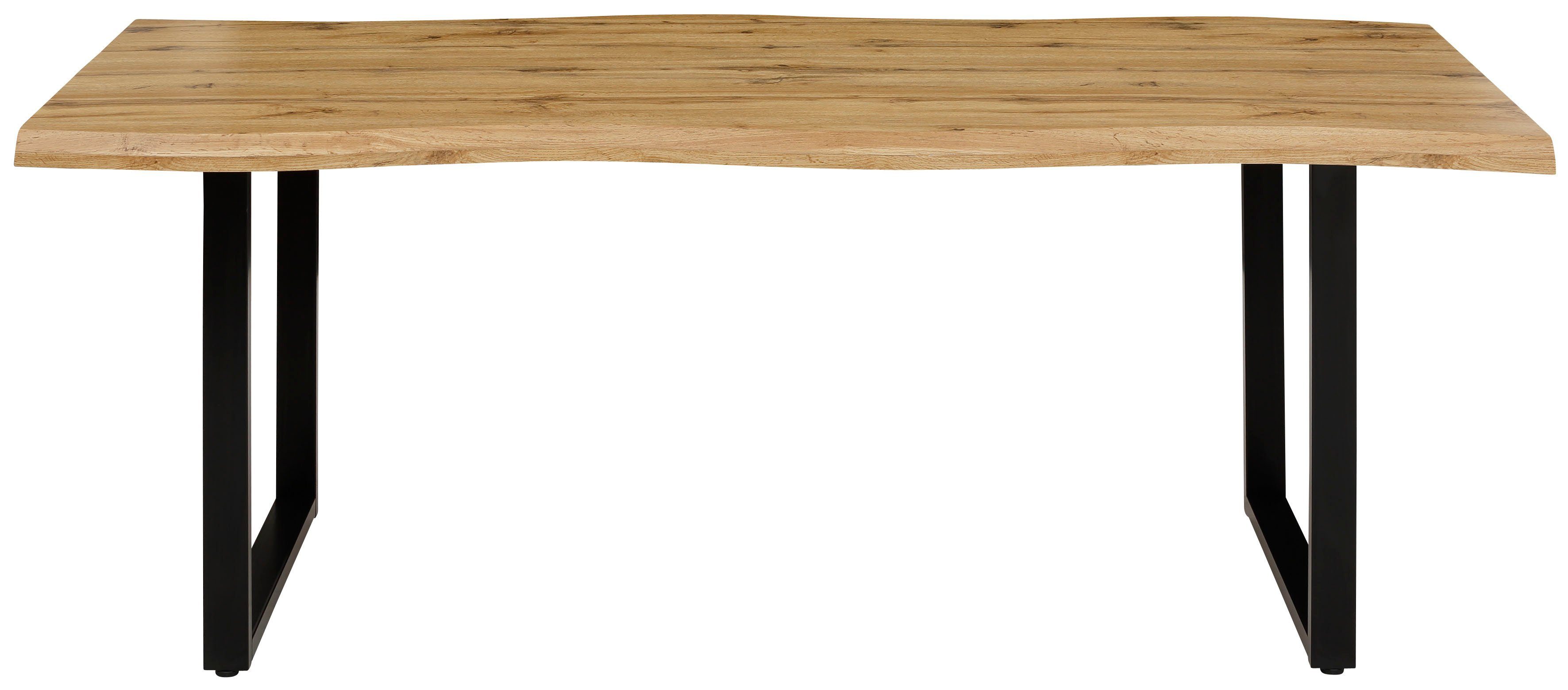 HELA Eettafel GISELLE boomkanttafel, keukentafel, TOPSELLER! OTTOs Choice Sledeframe metaal, industrieel design, 140 - 200 cm breedte, 2 kleuren