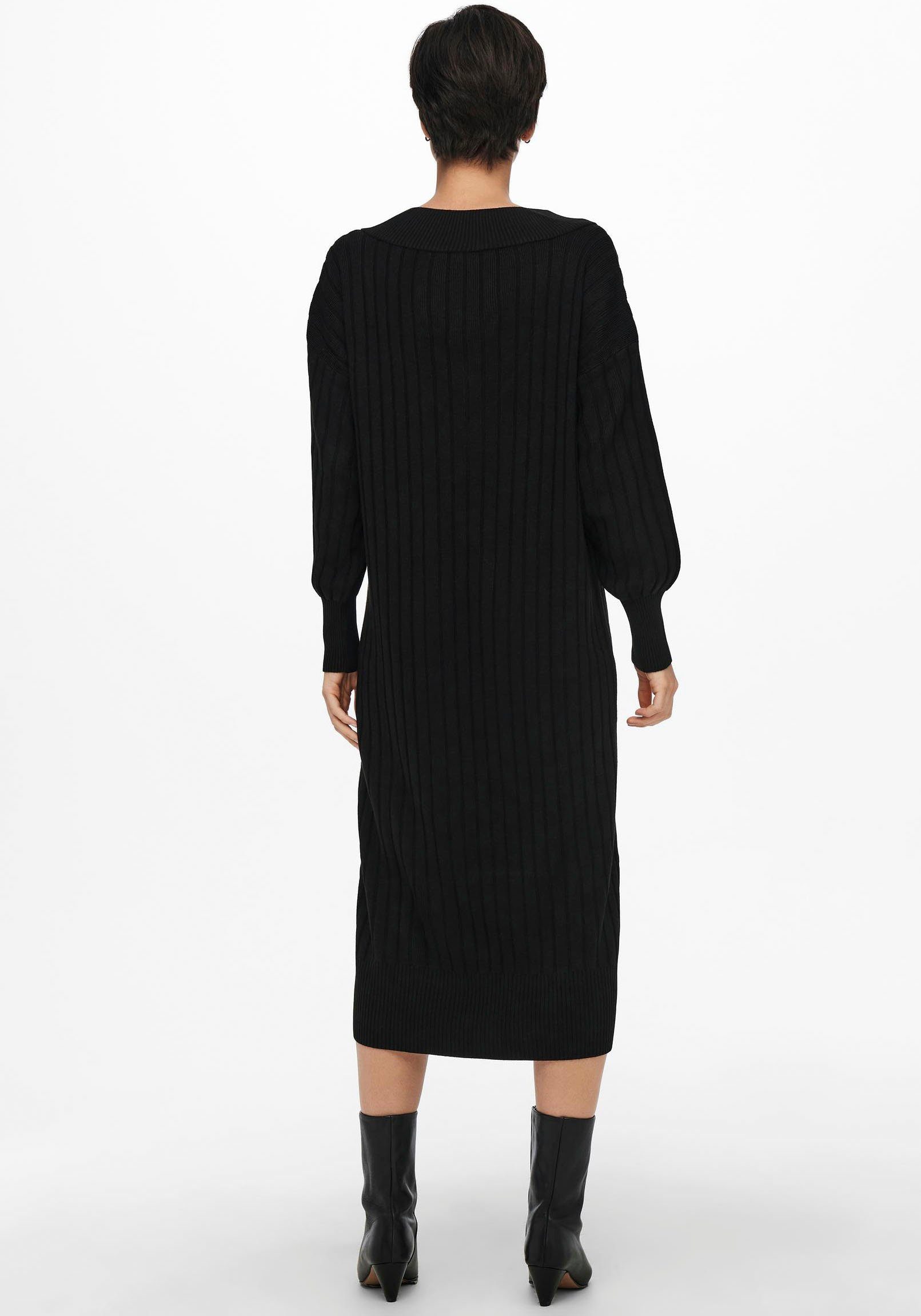 Only Gebreide jurk ONLNEW TESSA L/S MIDI V DRESS
