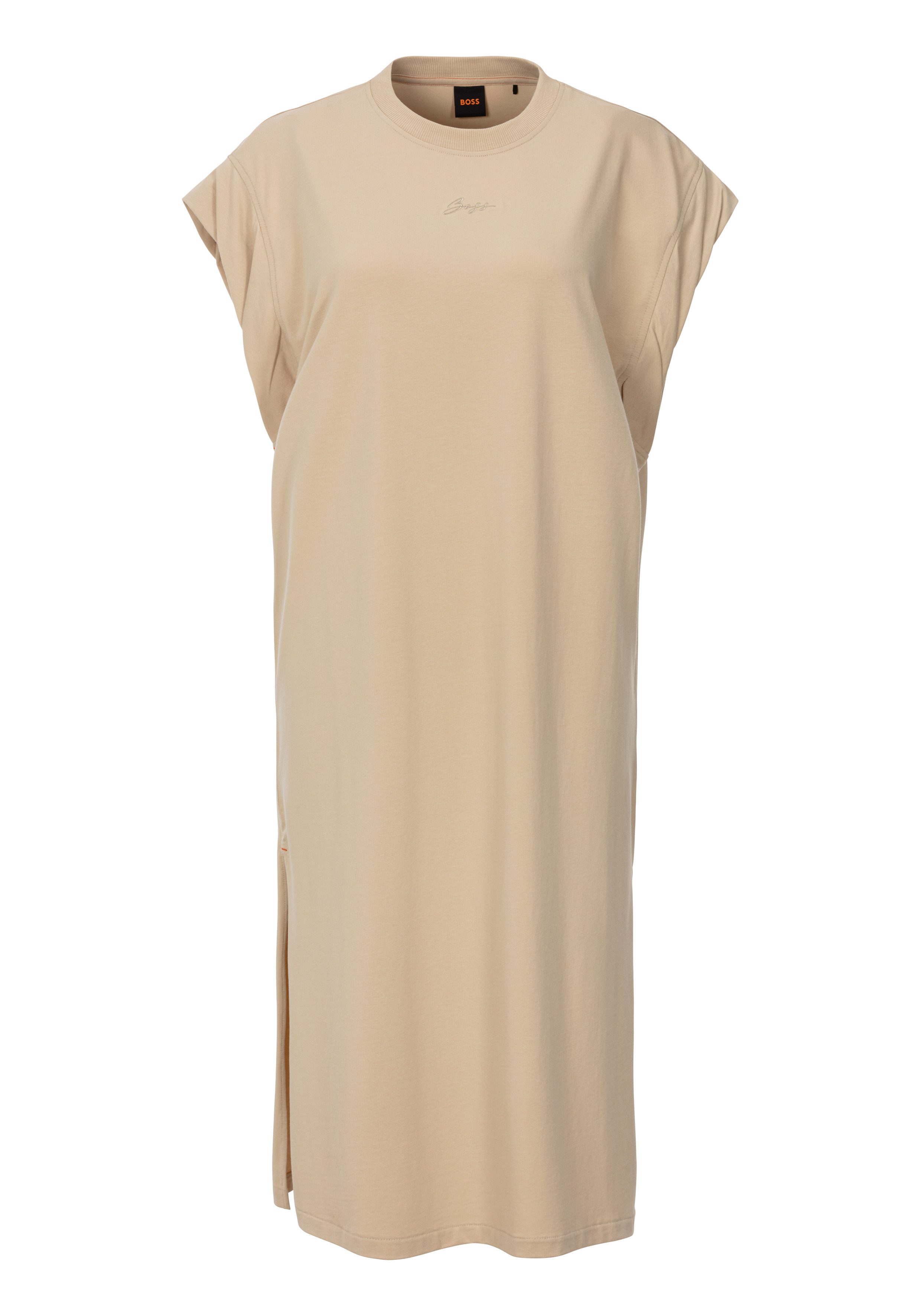Boss Orange Jerseyjurk Edress Premium Damesmode met openingen, logo-opdruk