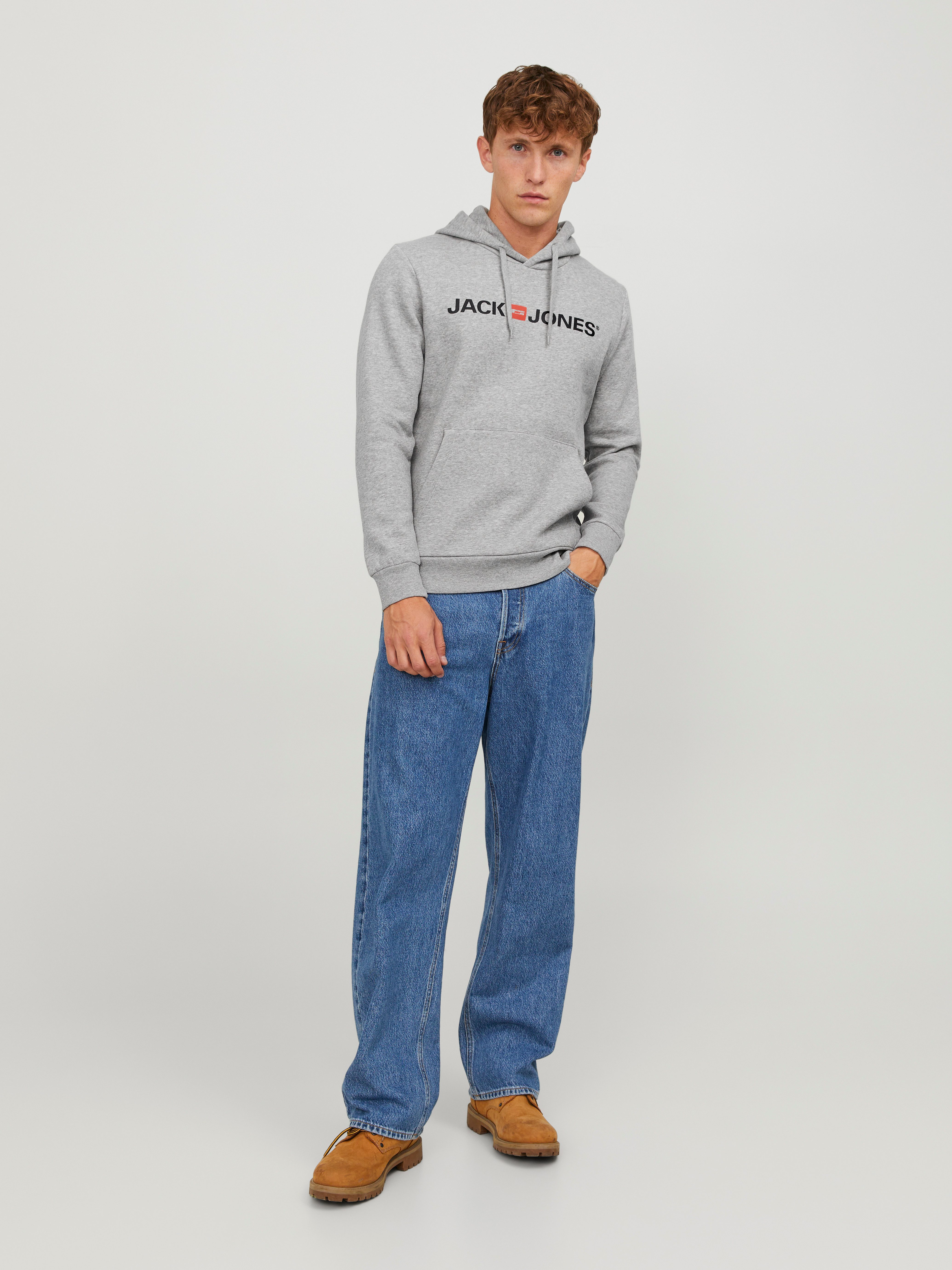 Jack & Jones Hoodie JJECORP Hoodie met logo en hoog draagcomfort