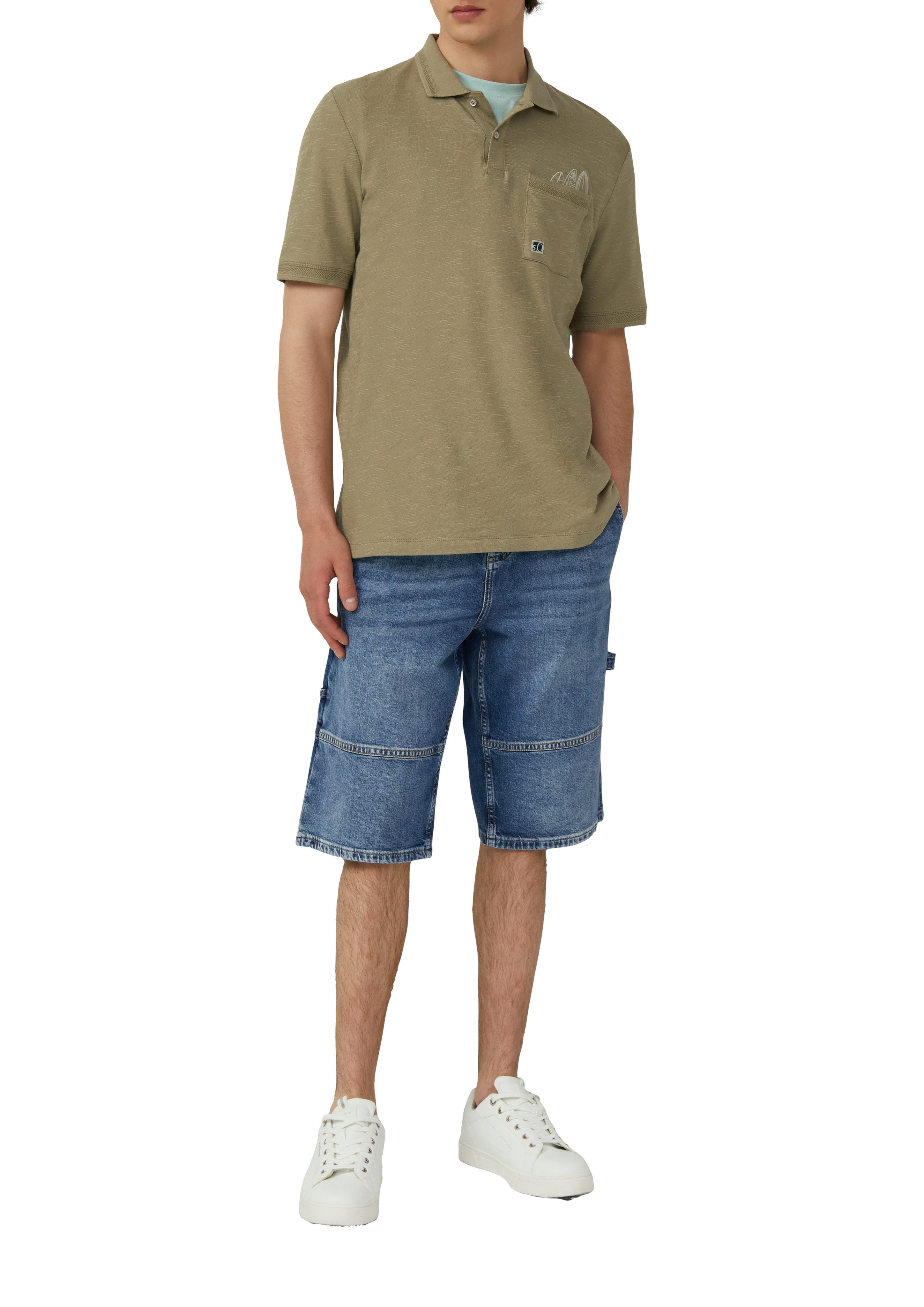 s.Oliver Poloshirt met borduursels