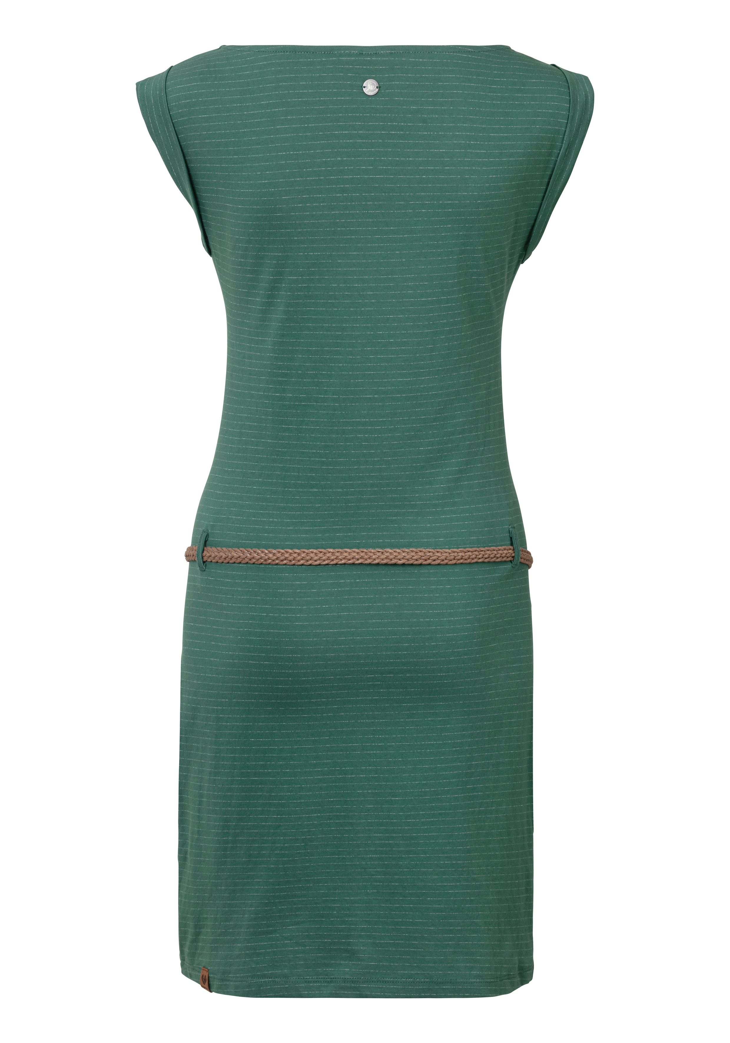 Ragwear Jerseyjurk TAG C ORGANIC O in stijlvol strepen-streepdesign (2-delig Met een afneembare riem)