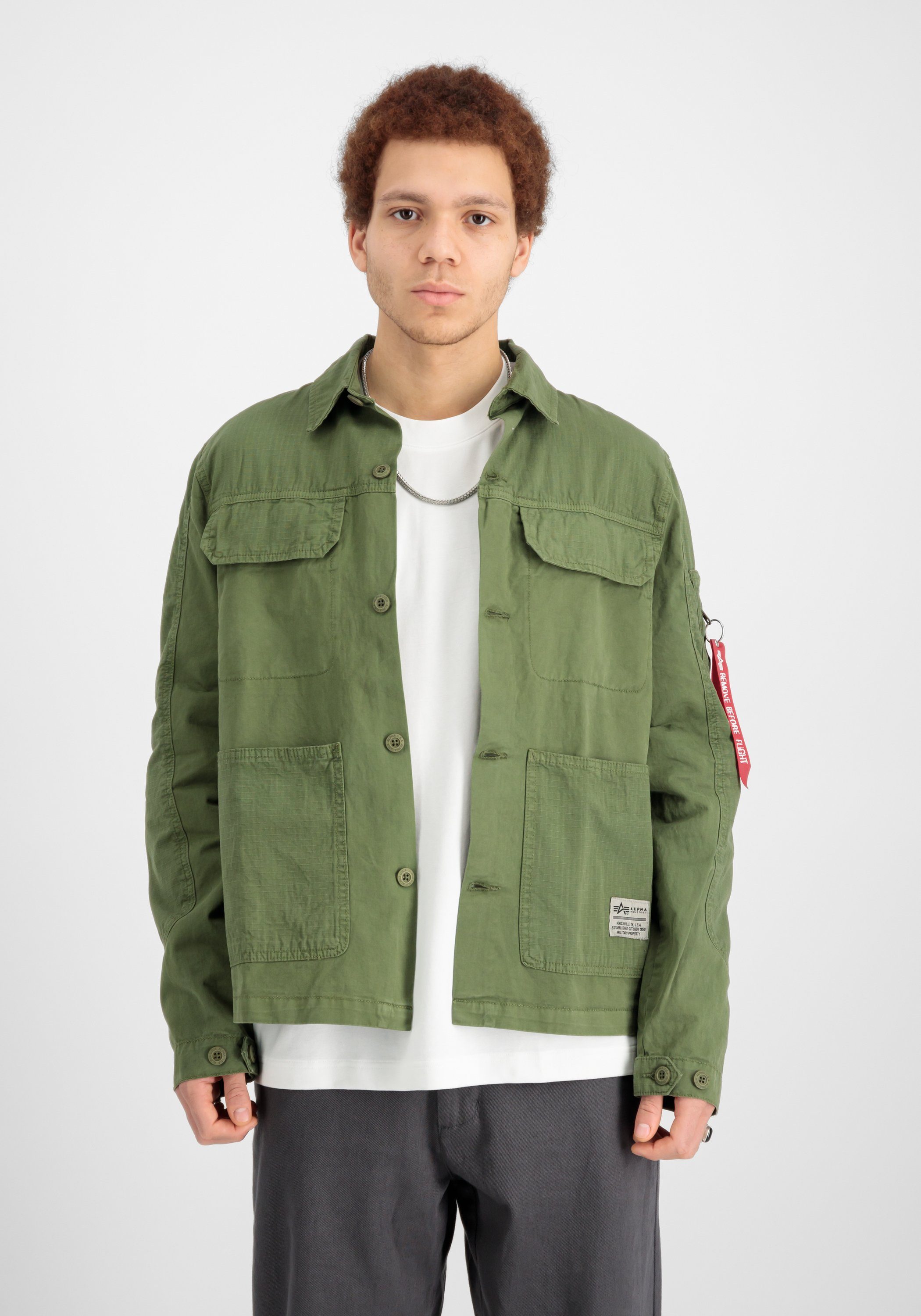 Alpha Industries Overhemdjasje ALPHA INDUSTRIES Men - Overshirts Color Block Overshirt