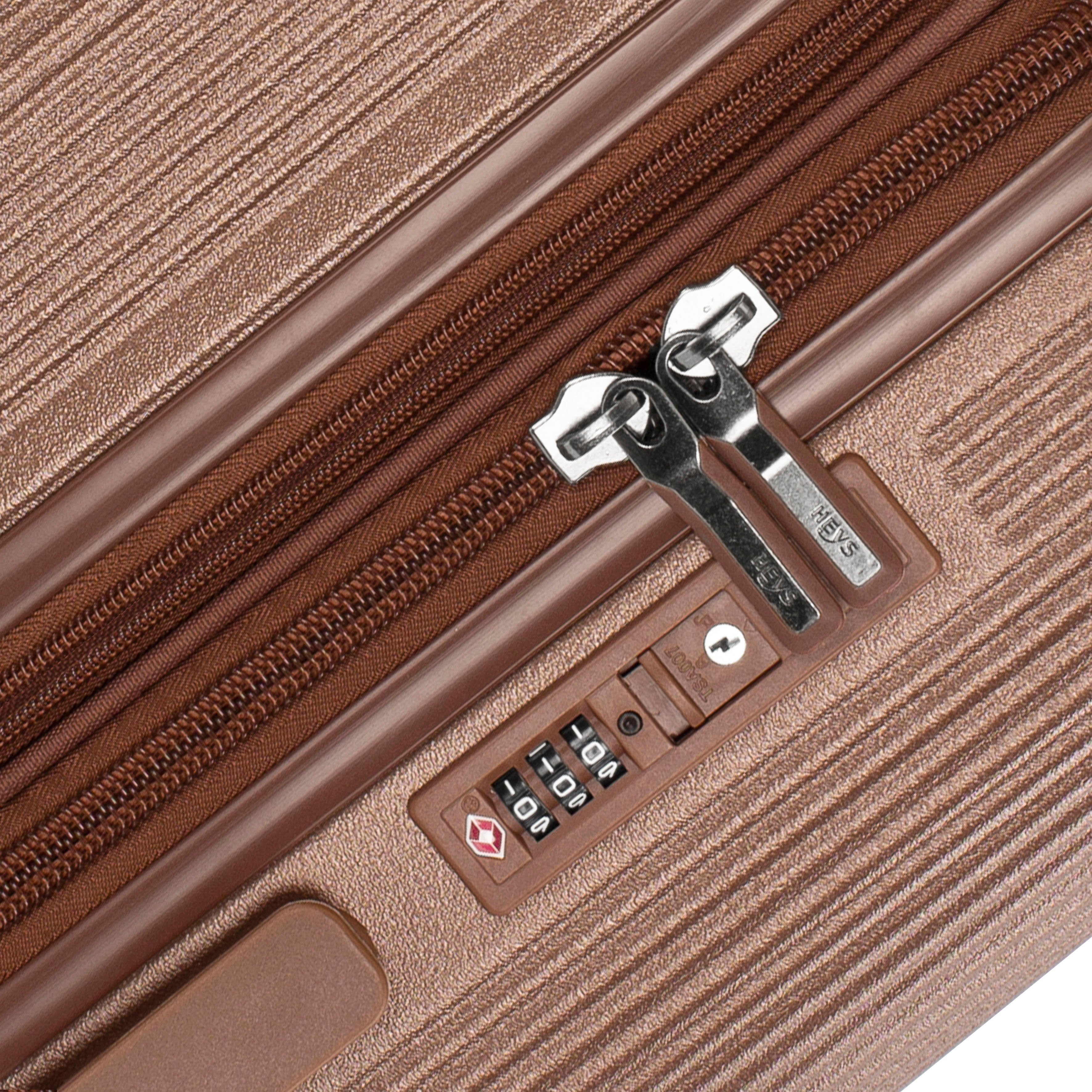 Heys Hardshell-trolley Earthtone, verschillende maten en kleuren Heys x Joachim Llambi reisbagage TSA-slot volumevergroting