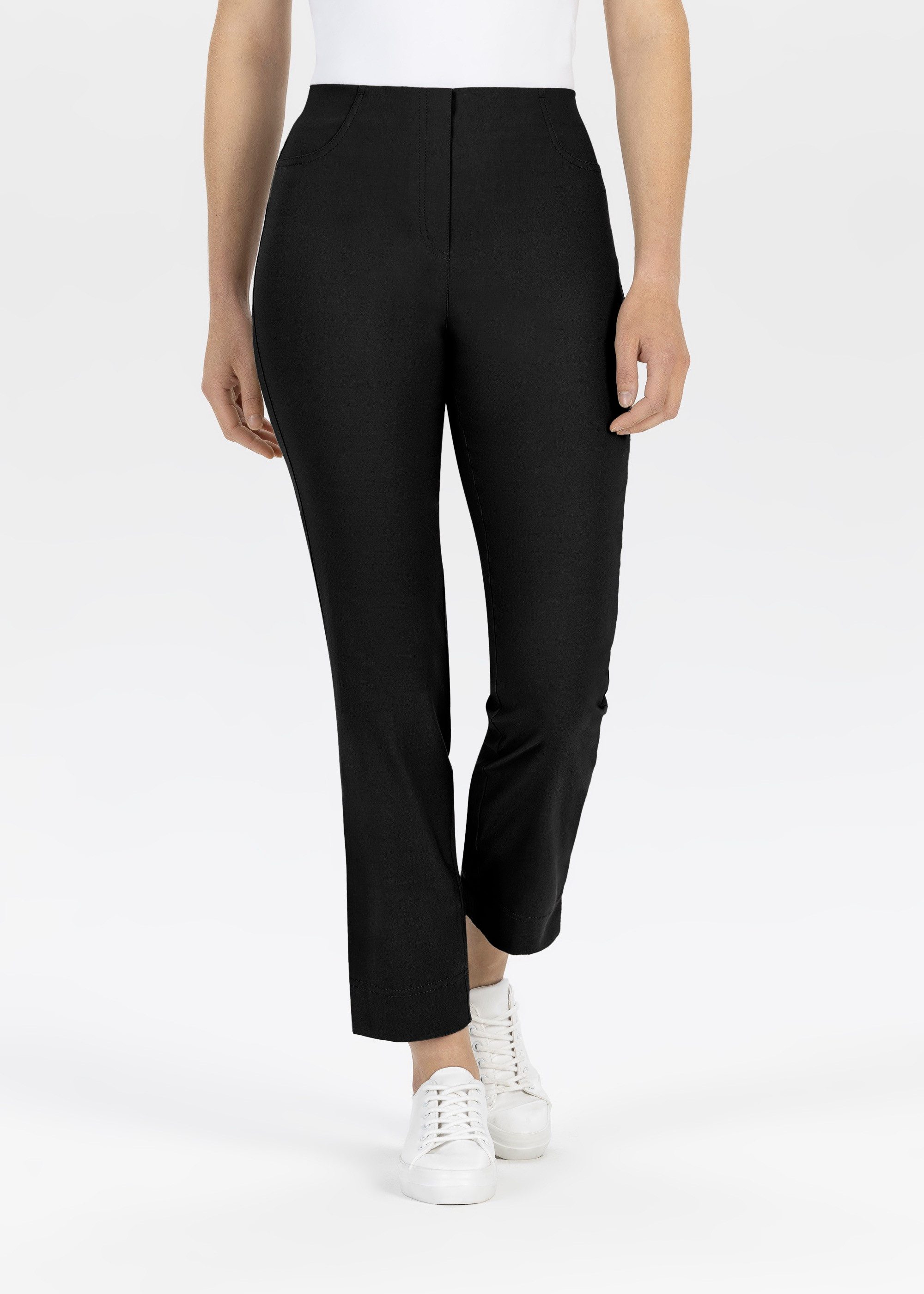 Stehmann Stoffen broek in de four-pocket stijl dames harembroeken maat 46 zwart