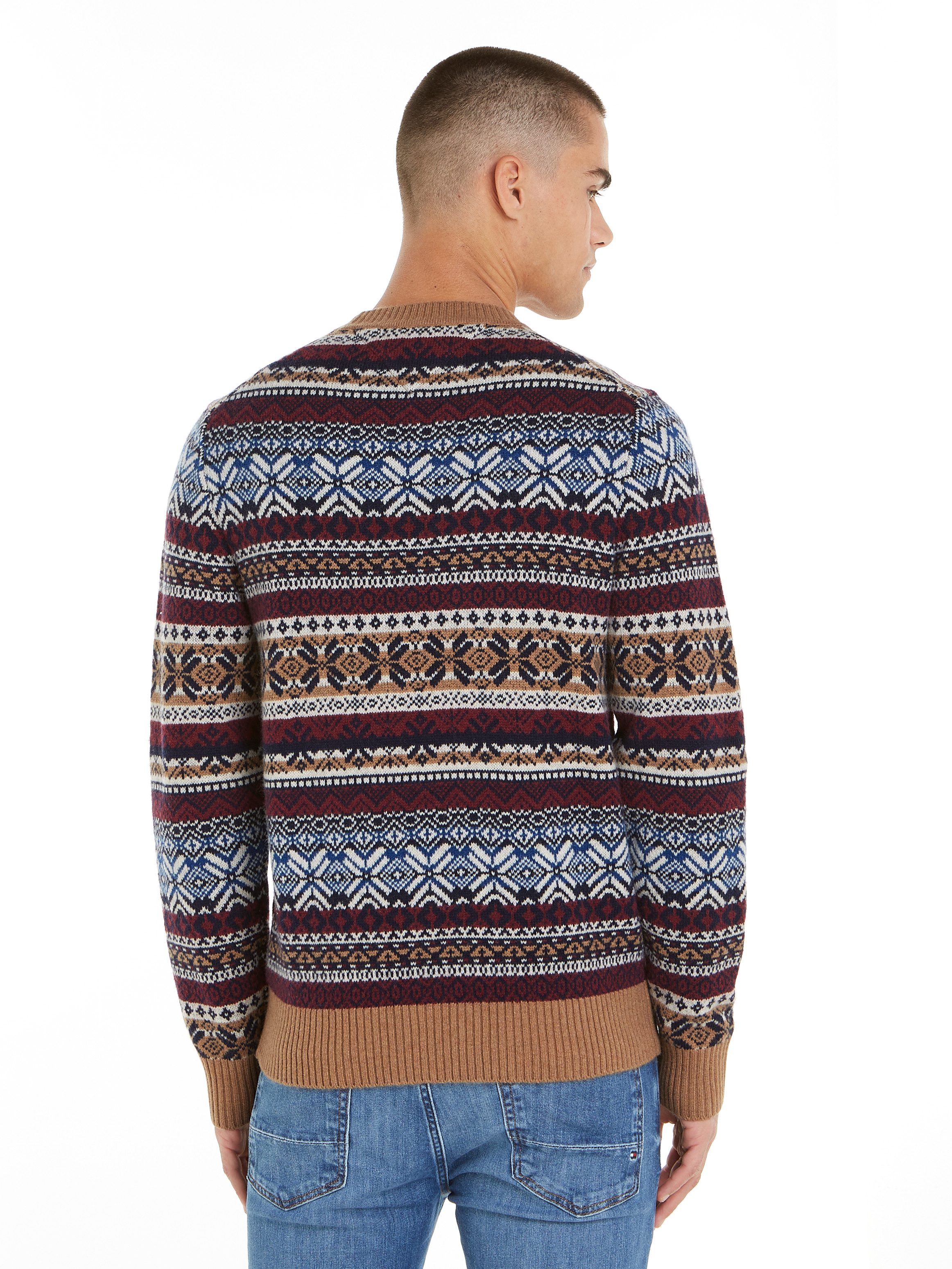 Tommy Hilfiger Trui met ronde hals GIFTING WOOL BLEND FAIRISLE C NK