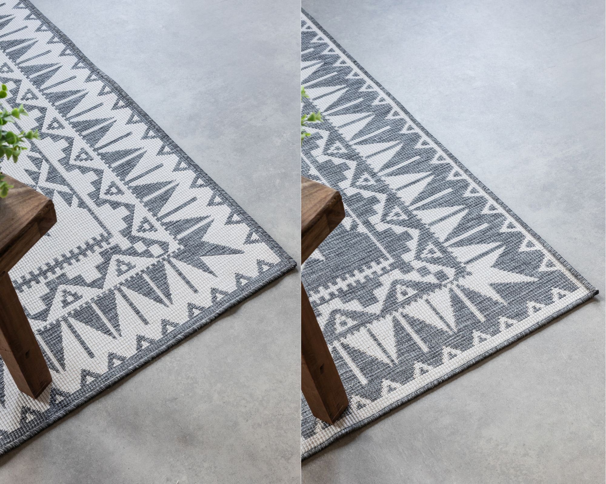 ELLE DECORATION Vloerkleed Dynamic, omkeerbaar tapijt Vlakweefsel, binnen- en buiten, modern, omkeerbaar, balkon, woonkamer, buiten
