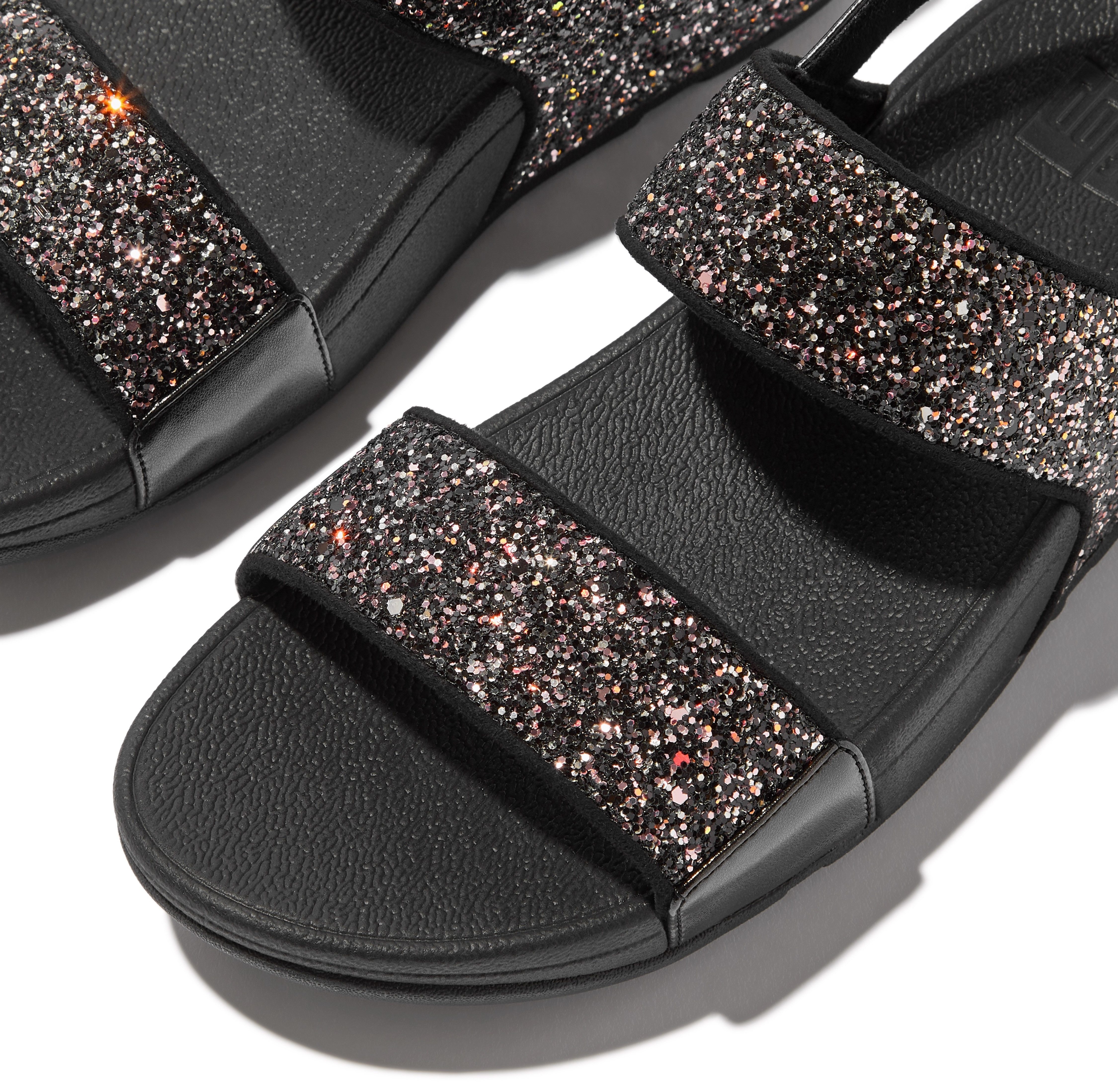 Fitflop Sandalen LULU , wedge sandaal, zomerschoen met glitter