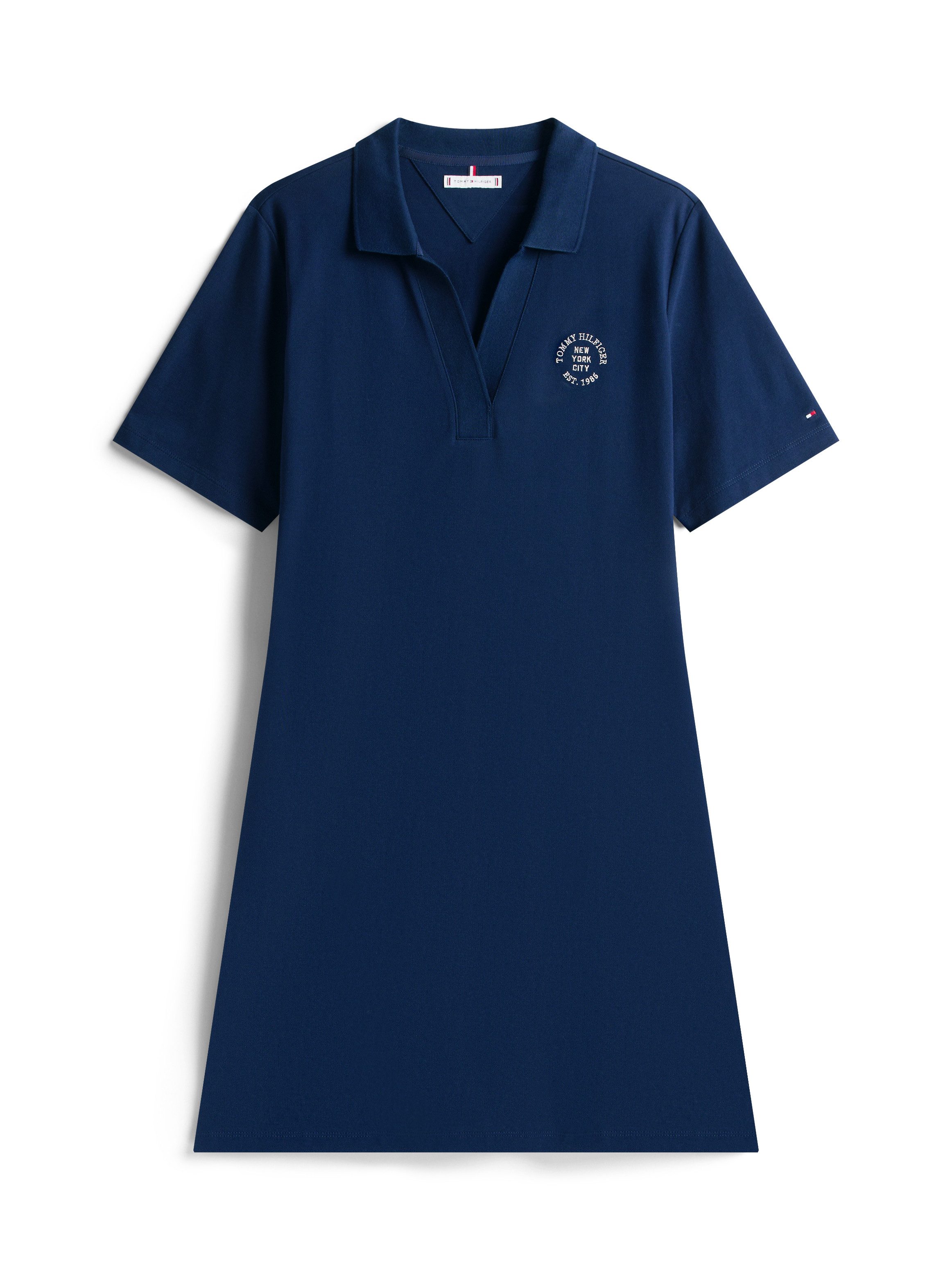 Tommy Hilfiger Curve Polojurk CRV OPEN-NK STAMP REG POLO DRESS
