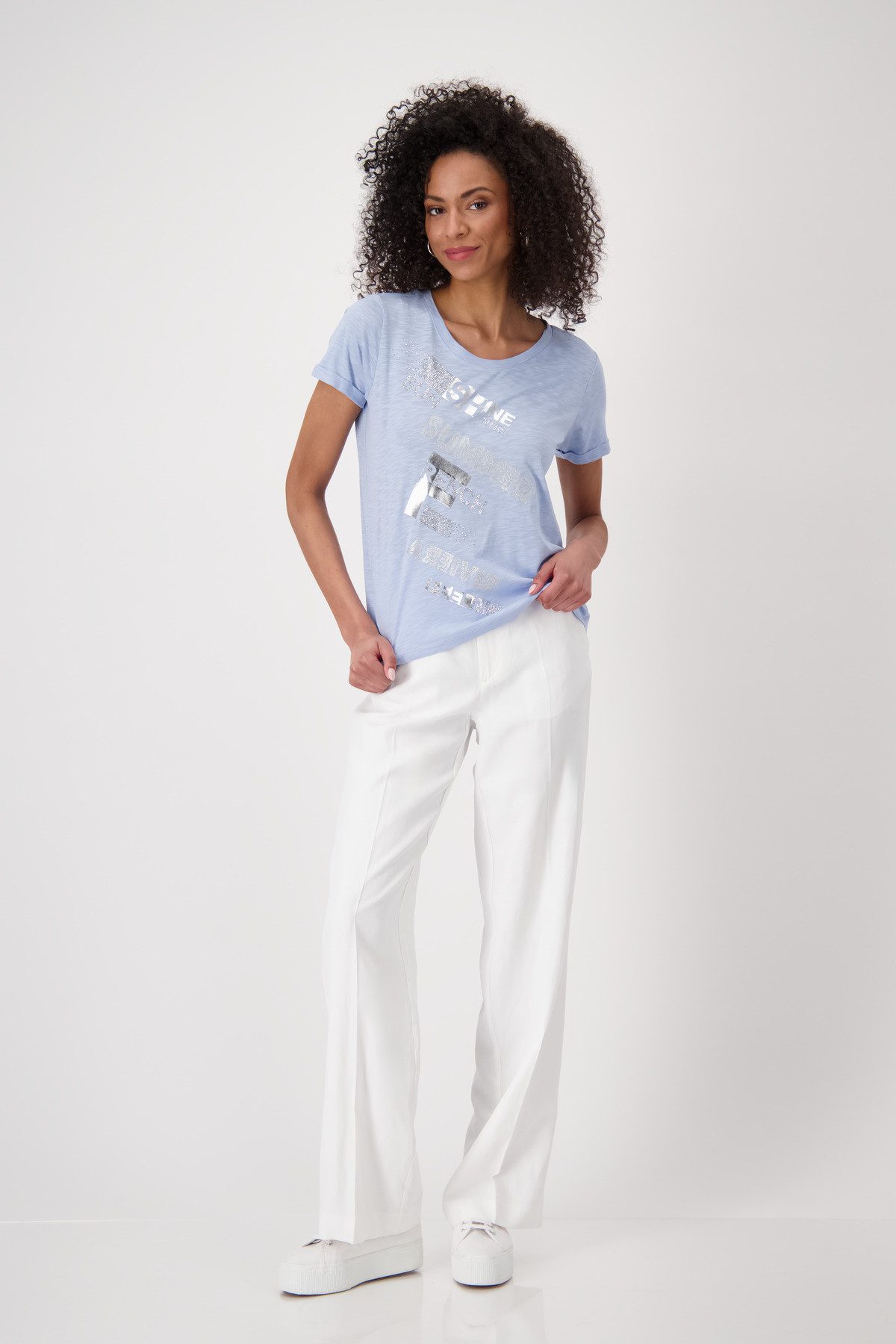 Monari T-shirt Shirt Basic sierletters