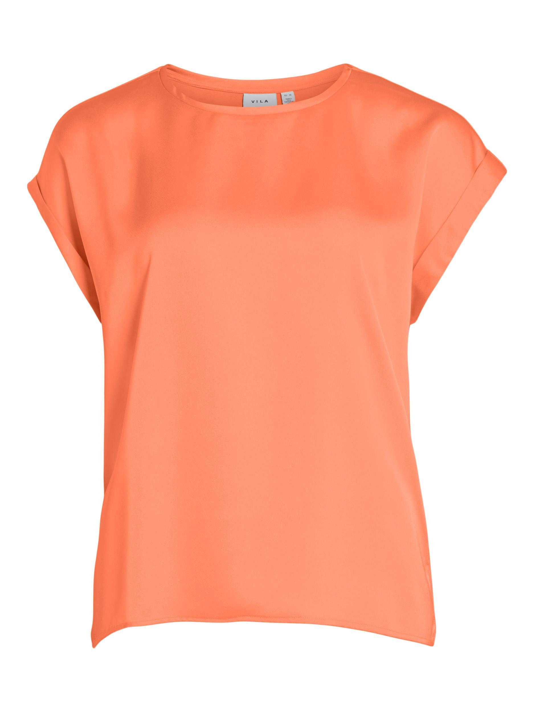 Vila Shirt met korte mouwen VIELLETTE S S SATIN TOP NOOS