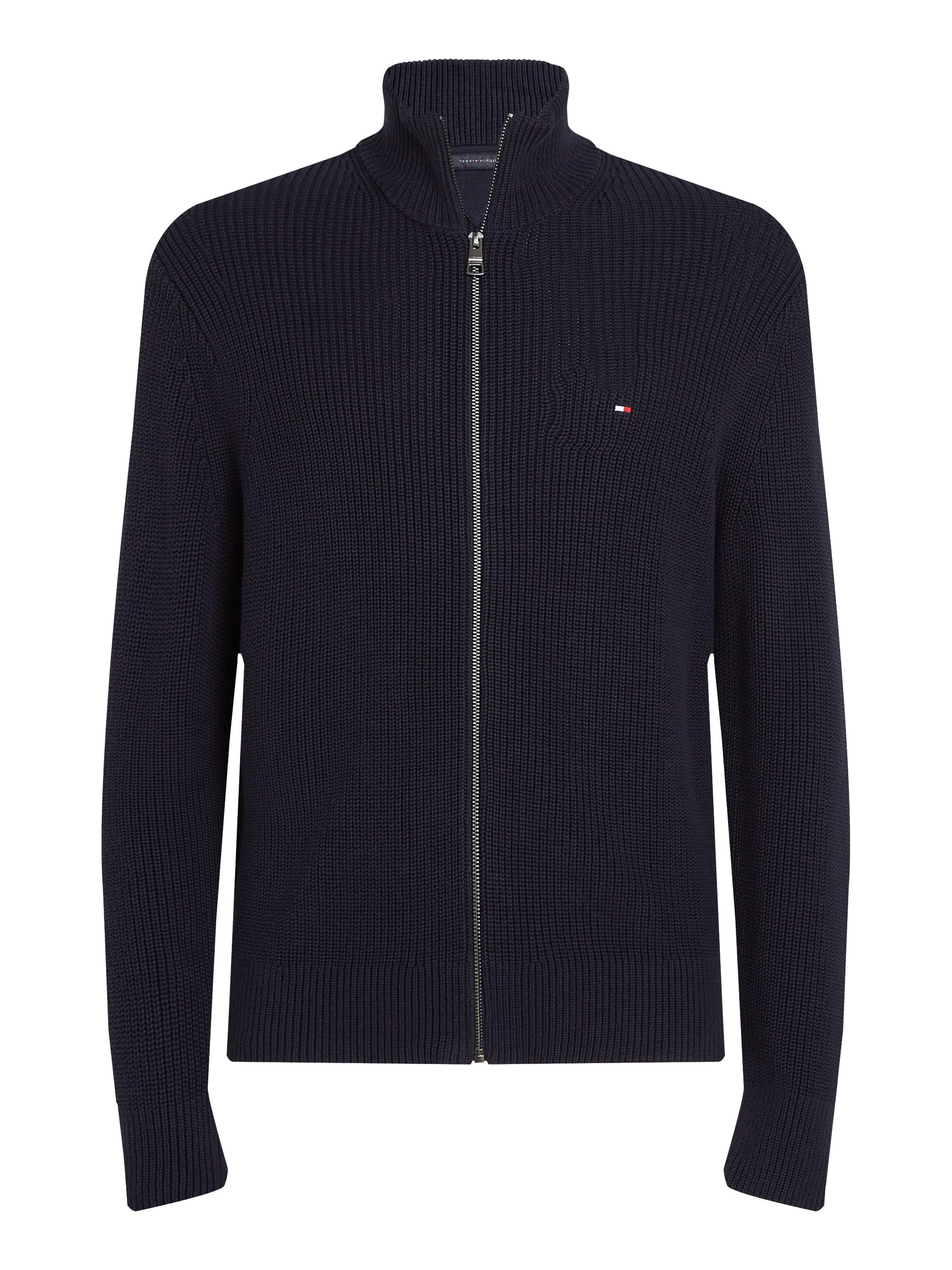 Tommy Hilfiger Vest RIB COTTON ZIP THROUGH