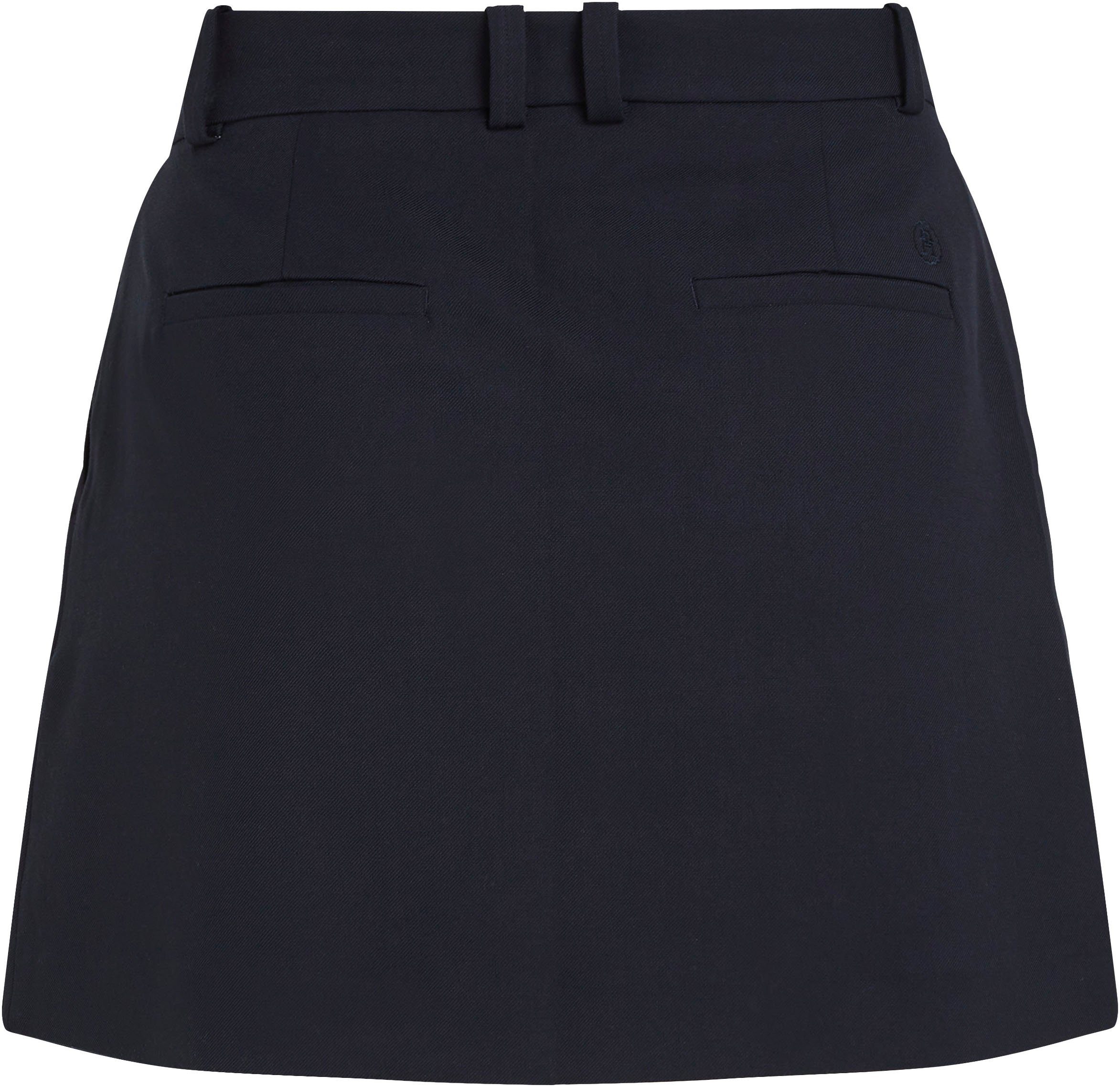 Tommy Hilfiger Minirok CORE STRAIGHT SHORT SKIRT Webrok met Tommy Hilfiger logostiksel