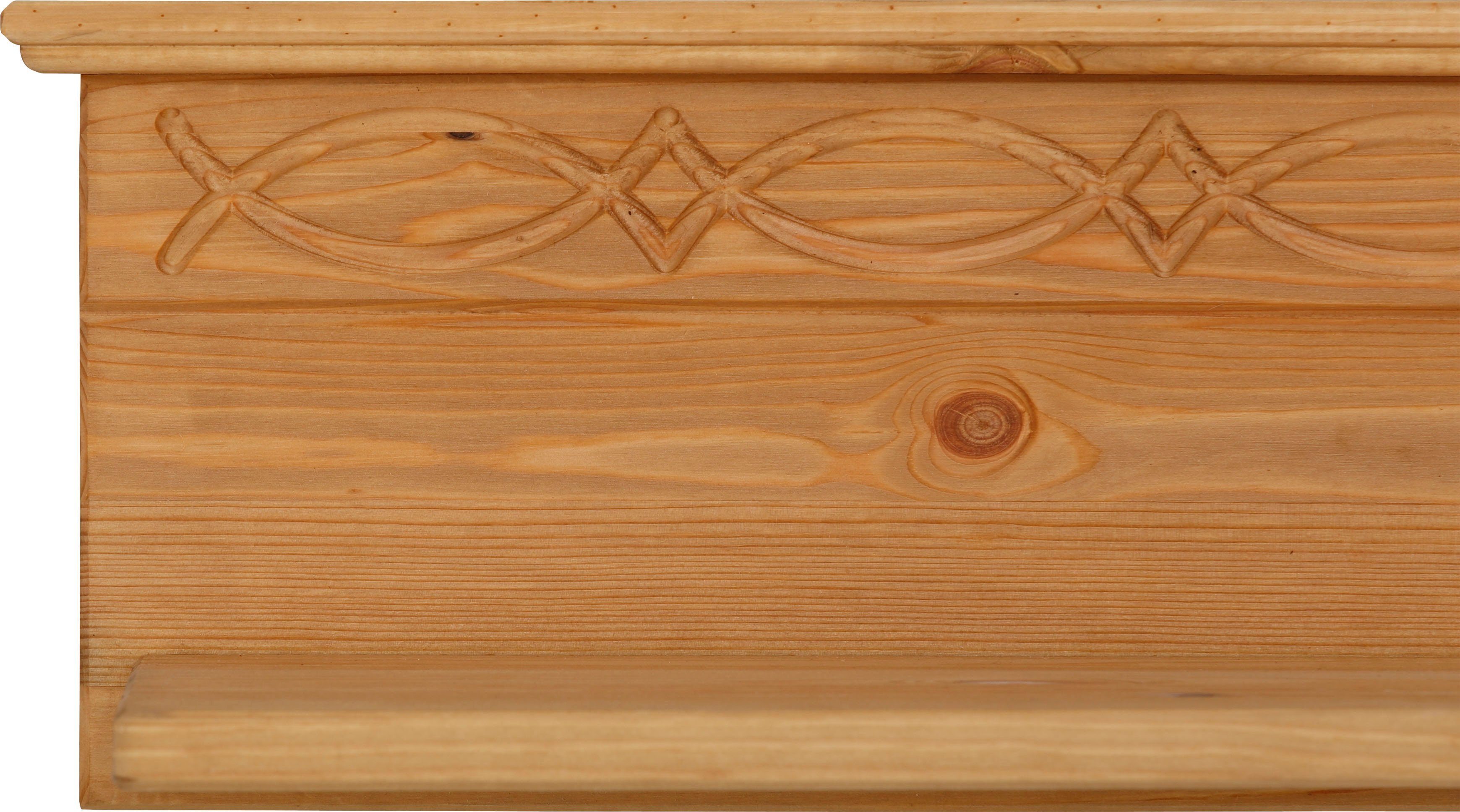 Home affaire Wandplank Indra van massief grenen, 120 cm breed