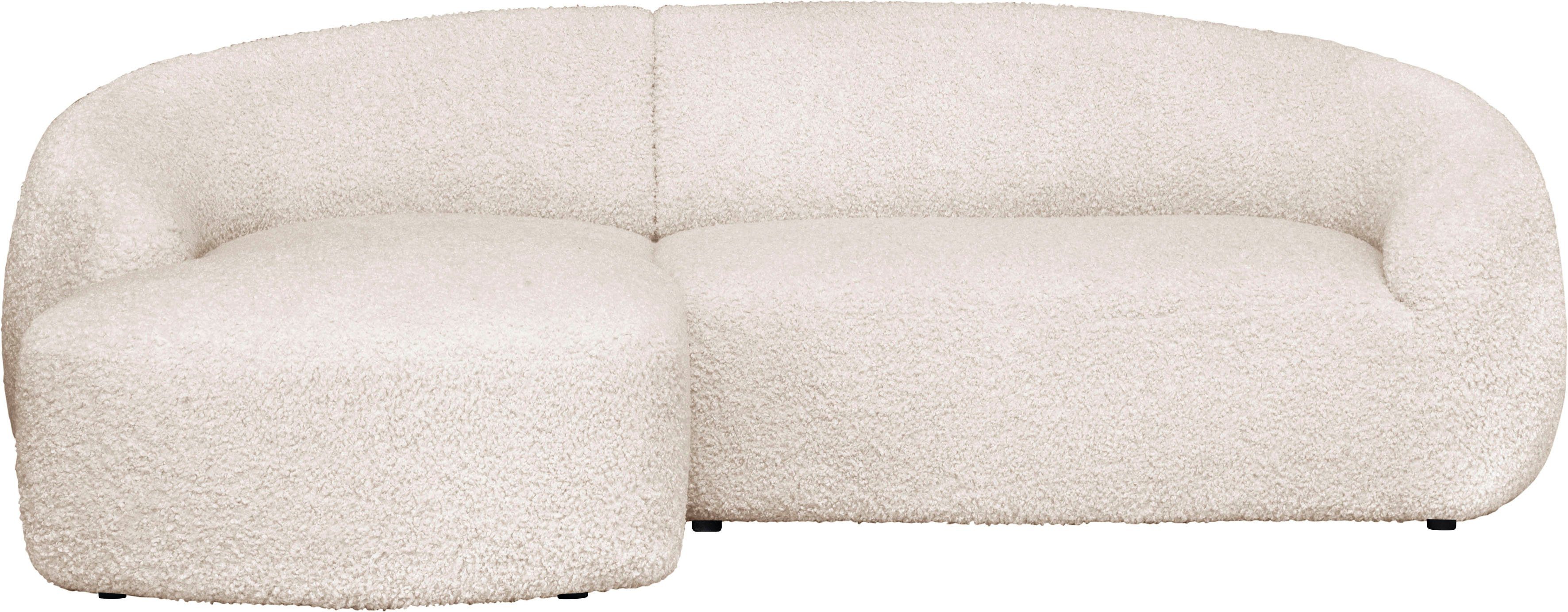 LeGer Home by Lena Gercke Hoekbank YANI L-vorm, designerbank, organische vorm, afmetingen B/D/H: 255/170/81 cm