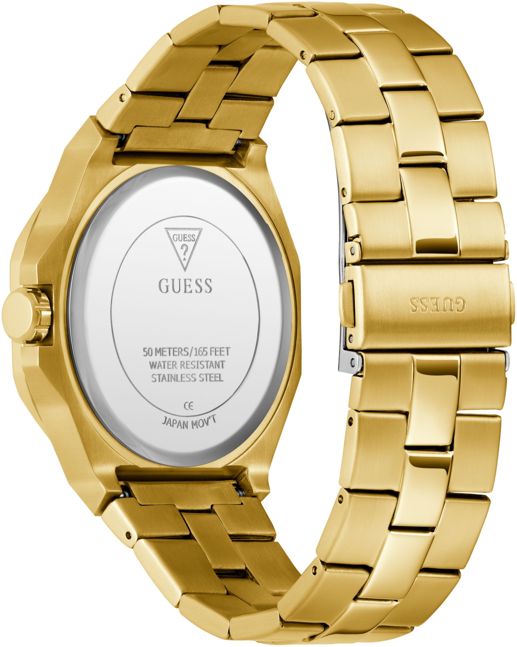 Guess Kwartshorloge EMPEROR Polshorloge, herenhorloge, siliconen band, cadeau-idee, analoog