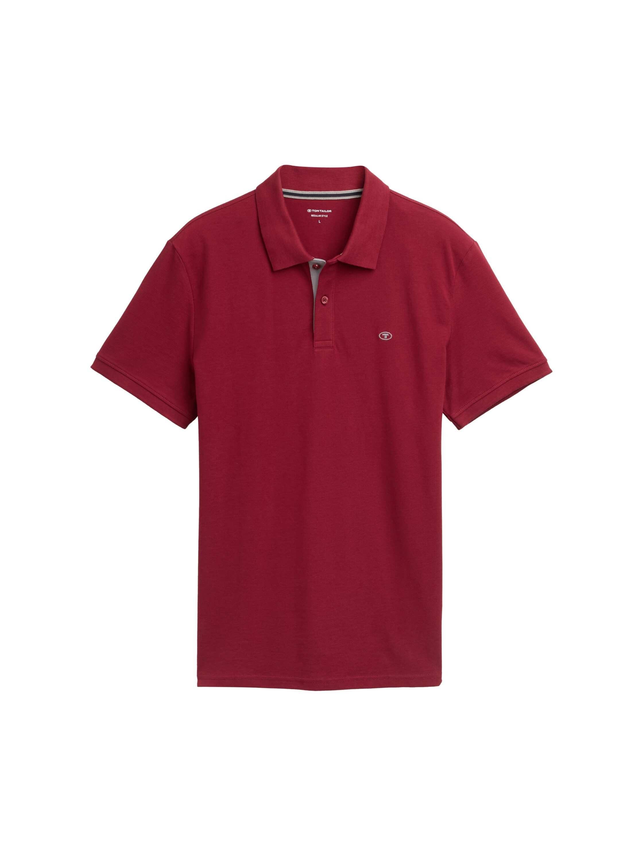 Tom Tailor Poloshirt met contrasterende knoopsluiting