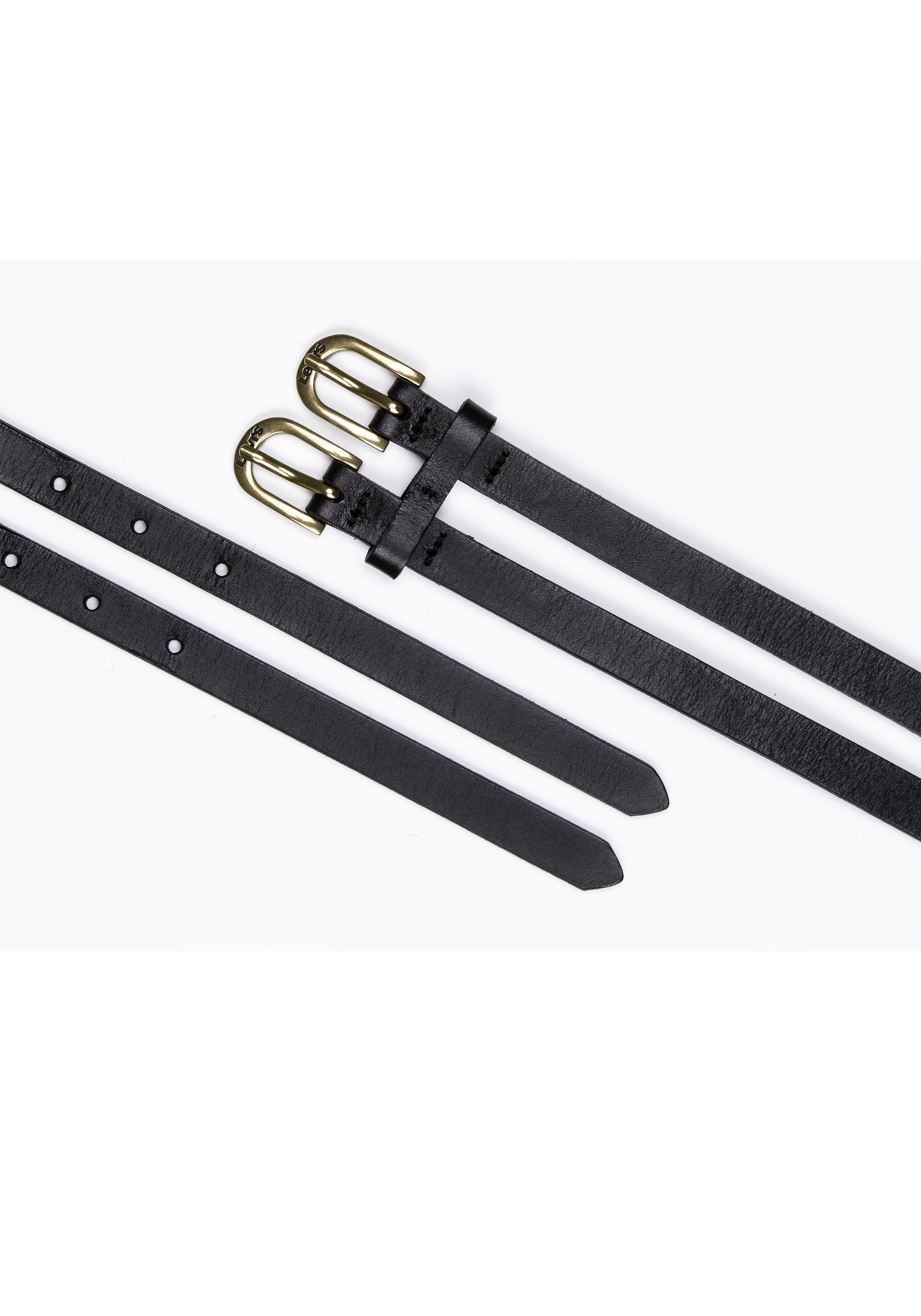 Levi's® Leren riem Double Buckle