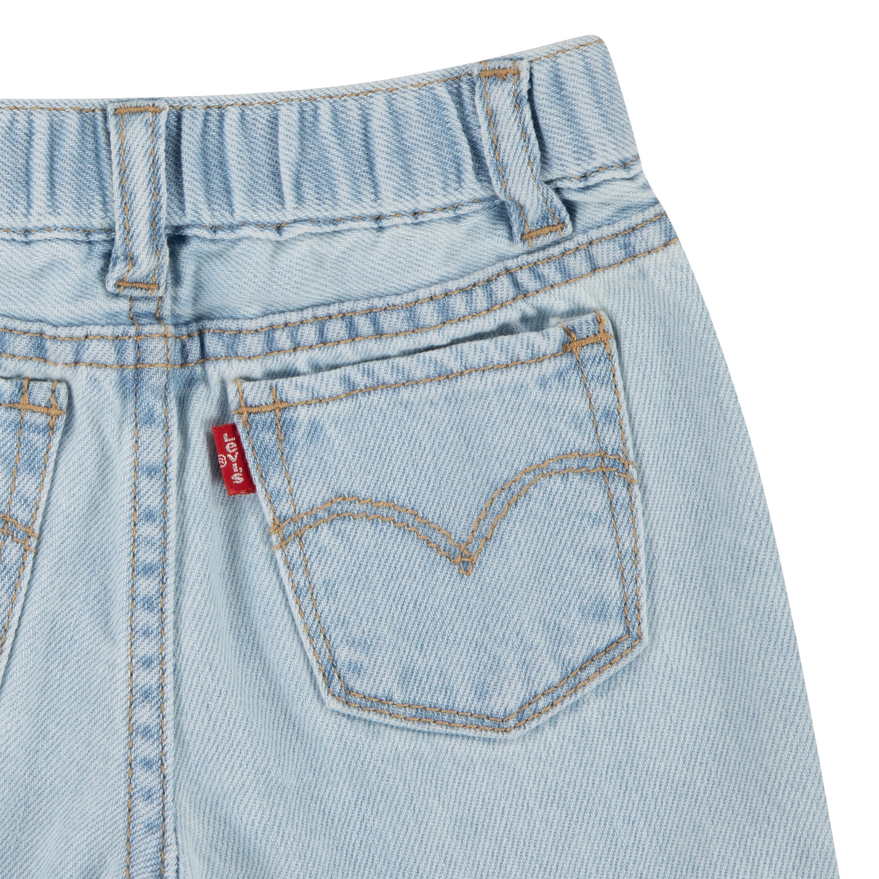 Levi's Kidswear Shirt broek jas LVG BOMBER TEE AND WIDE PANT S met bloemenborduursel, colorblock-design (set, 3-delig, 3-delig)