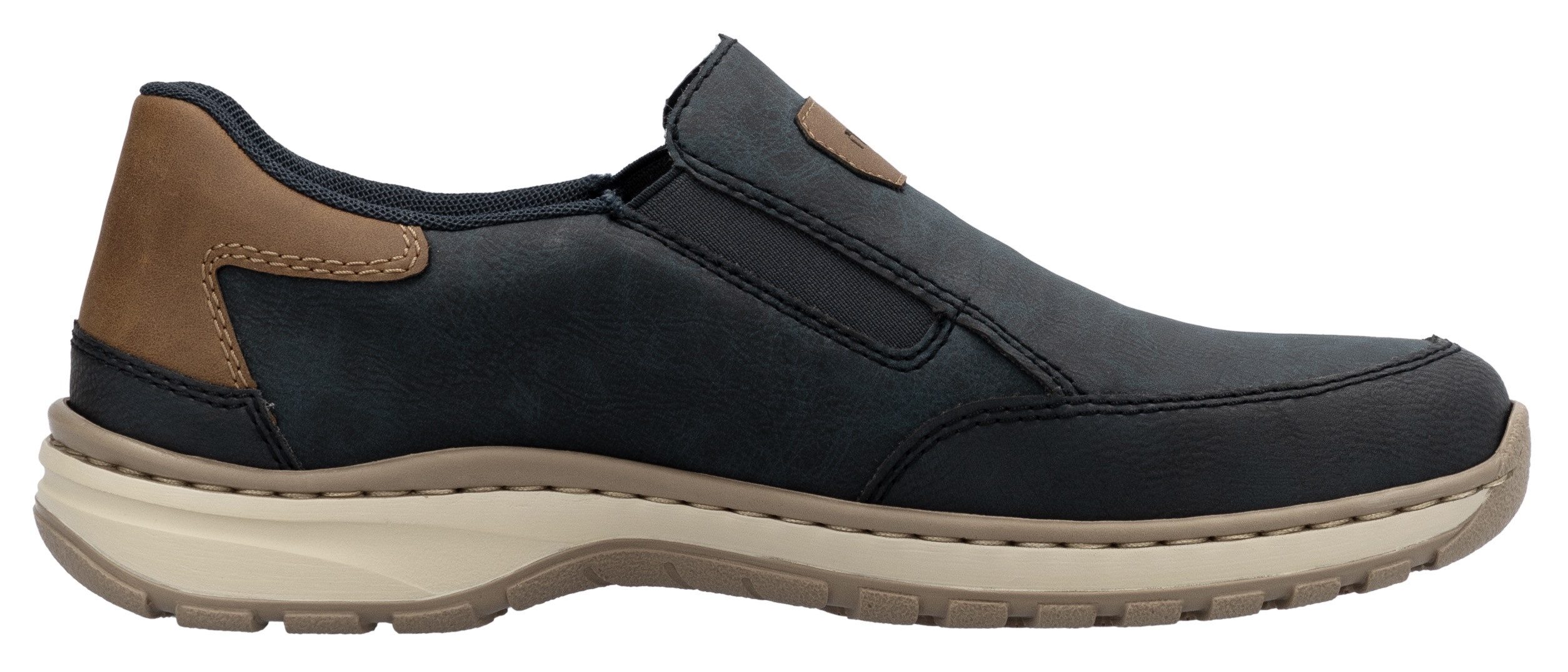 Rieker Instappers , slip-on sneaker, vrijetijdsschoen, lage schoen met elastische band