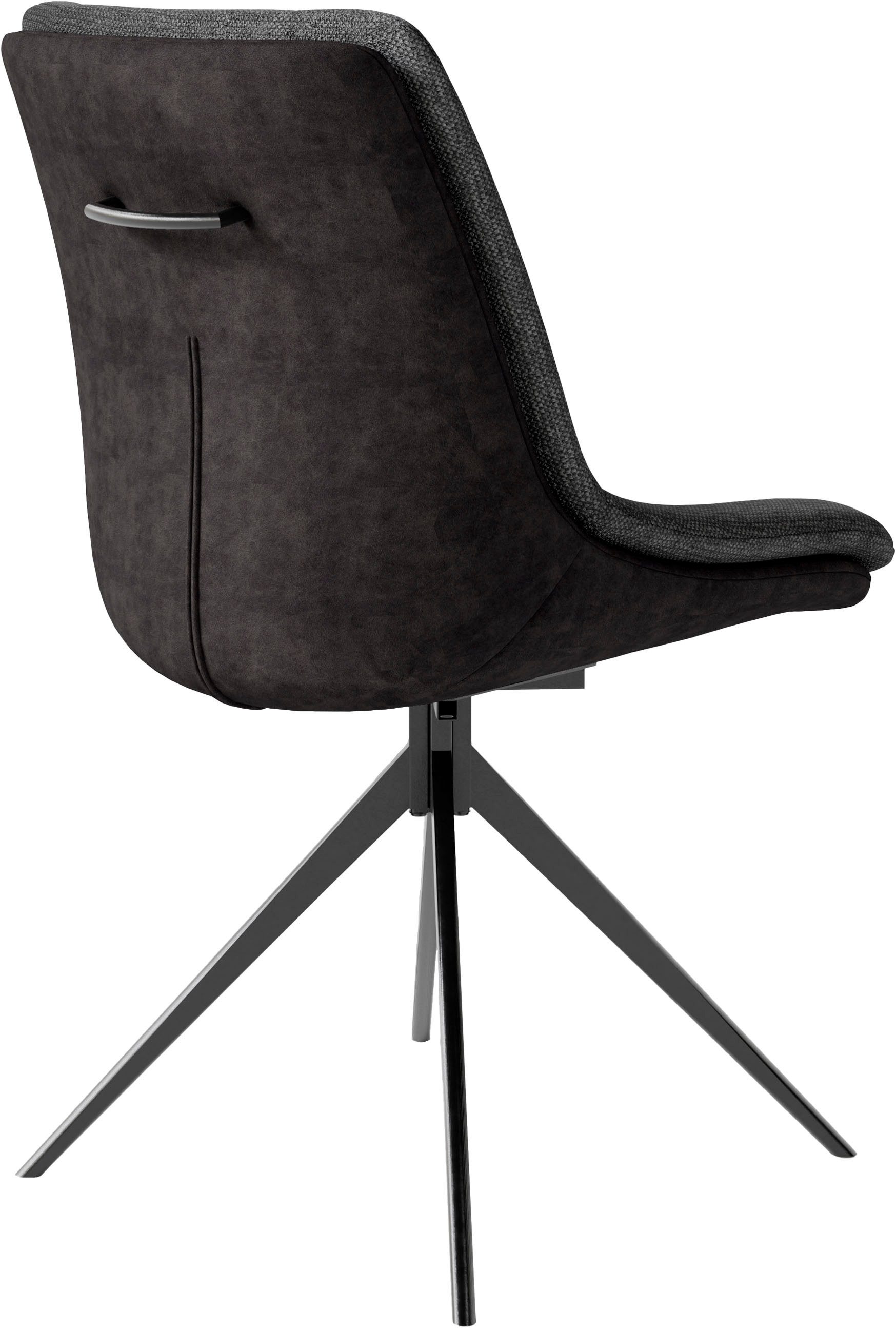 byLIVING Eetkamerstoel Phoenix set van 2 360 graden draaibaar met terugloopfunctie en hoogwaardige bekledingsstoffen (set, 2 stuks)