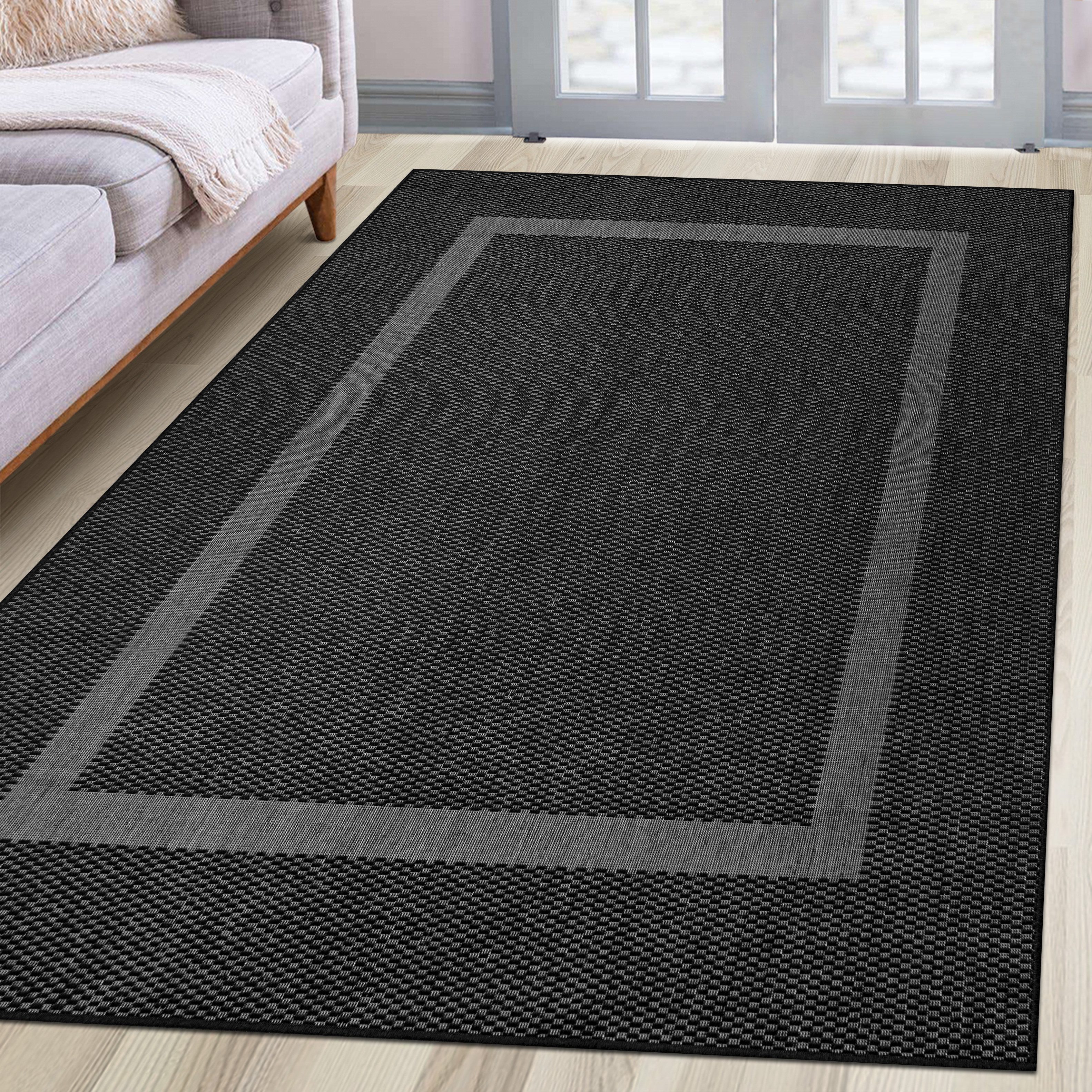 my home Vloerkleed Venetië rand is ook als loper verkrijgbaar Geschikt voor binnen en buiten, sisal-look, weerbestendig & uv-bestendig