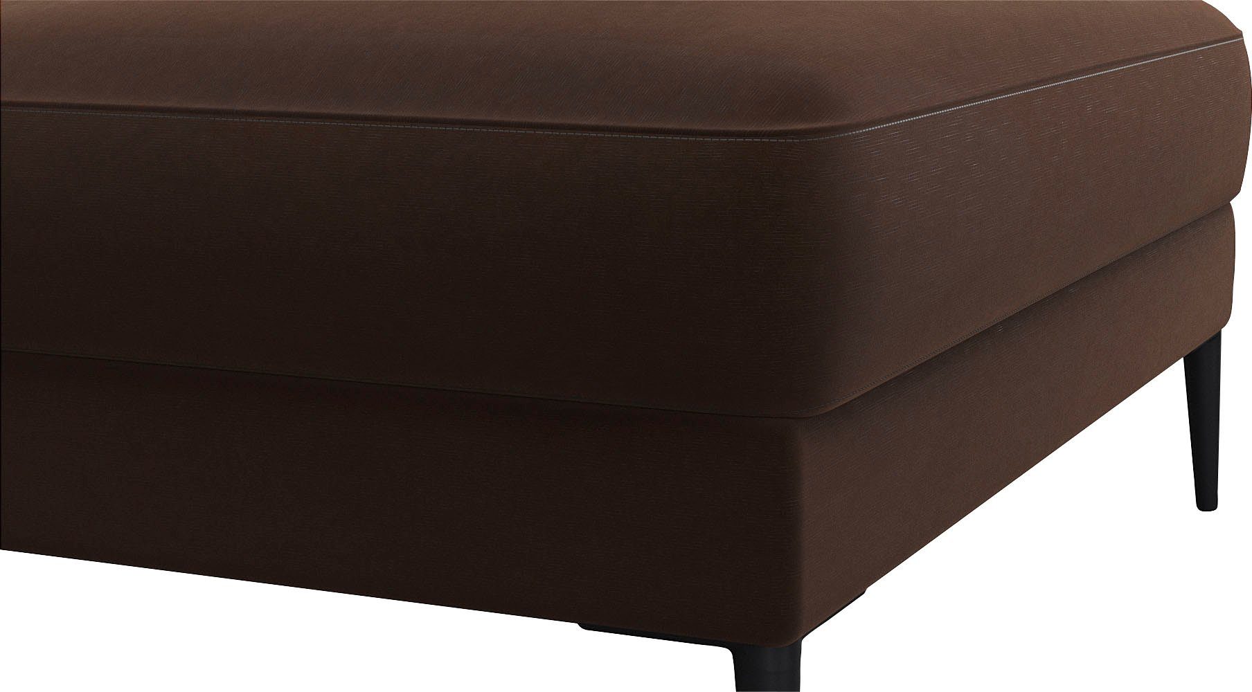 FLEXLUX Poef Belle gestoffeerde hocker, zithocker Scandinavisch design, in een sublieme verwerking