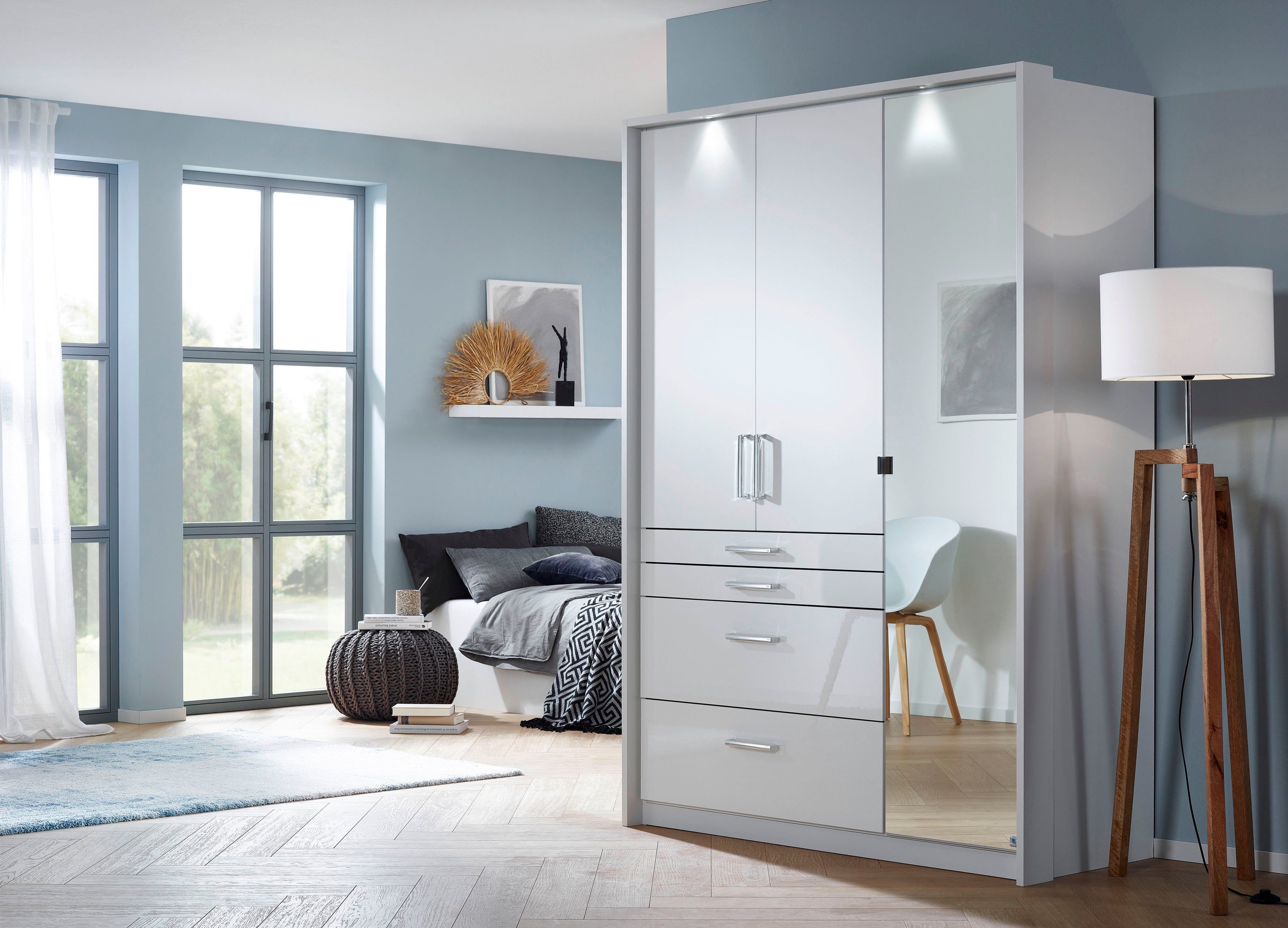 rauch Draaideurkast Kledingkast kast garderobe garderobekast topseller HOMBURG inclusief passe-partout, bovenste lade met indeling made in germany