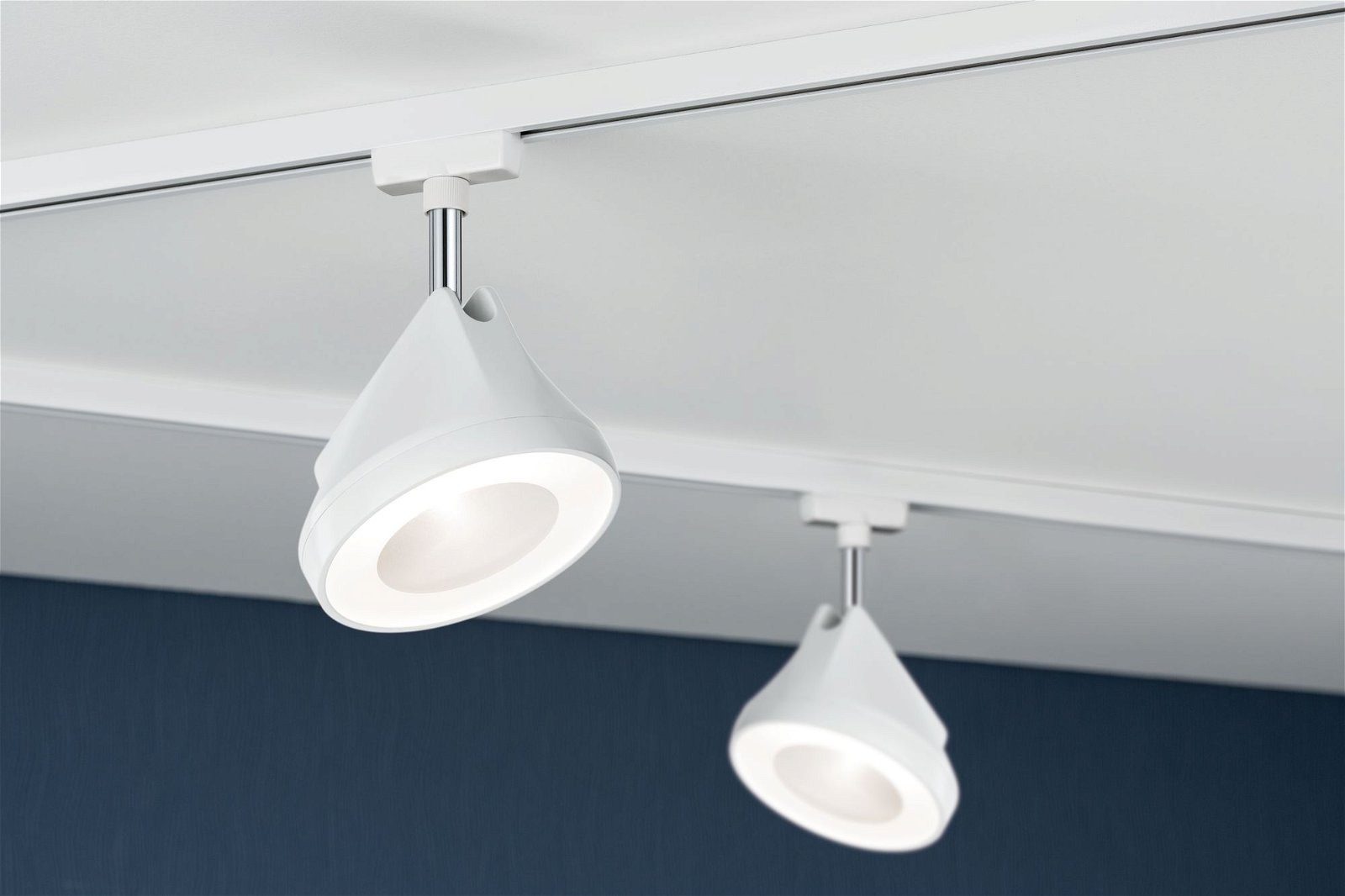 Paulmann Railsysteem-lampen URail rail spot Arena 800lm 14W 2700K 230V Zwart mat, Chroom